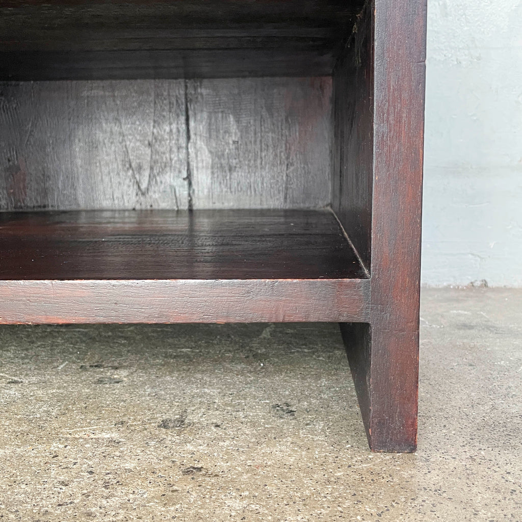 Solid Teak Dark Brown Side Table