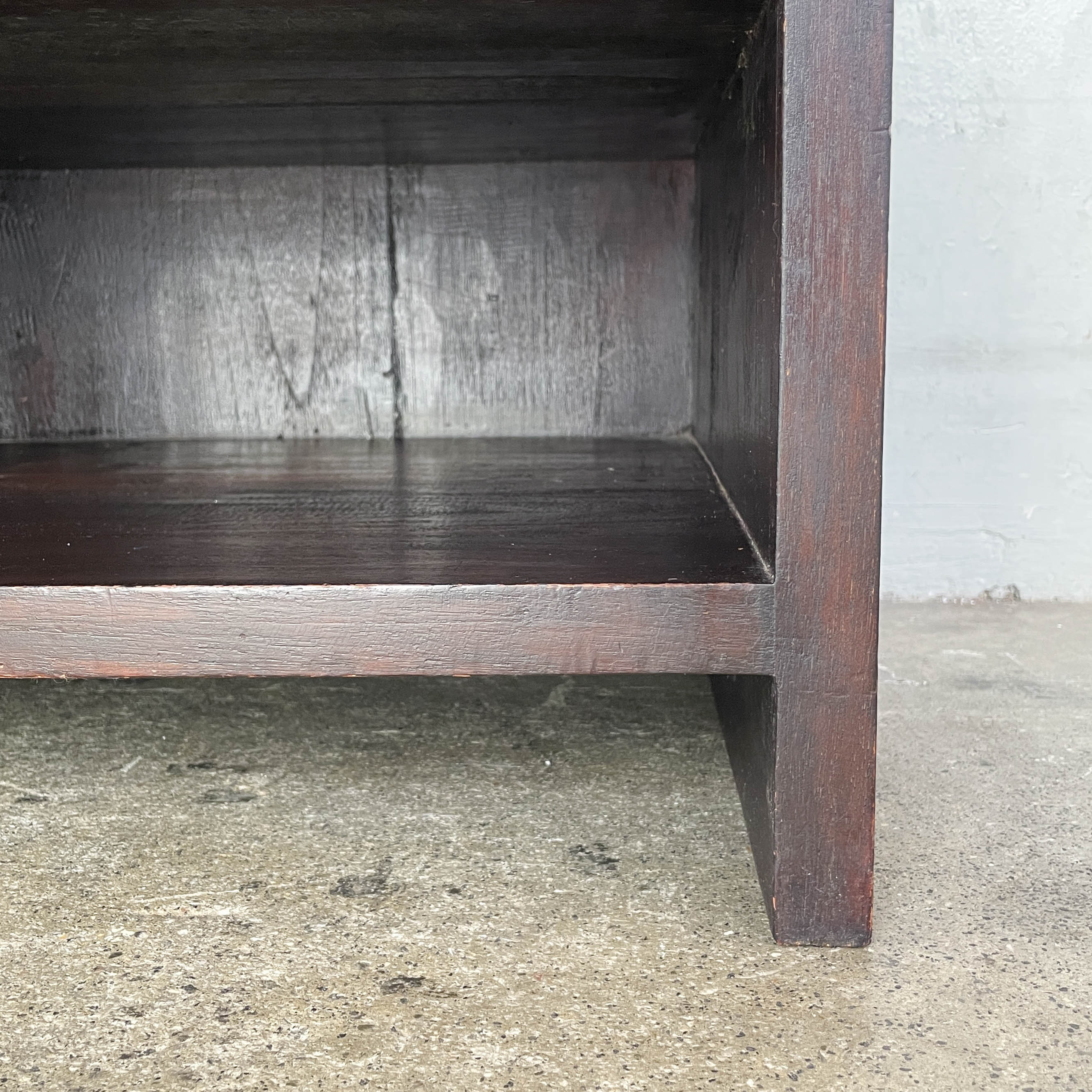 Solid Teak Dark Brown Side Table