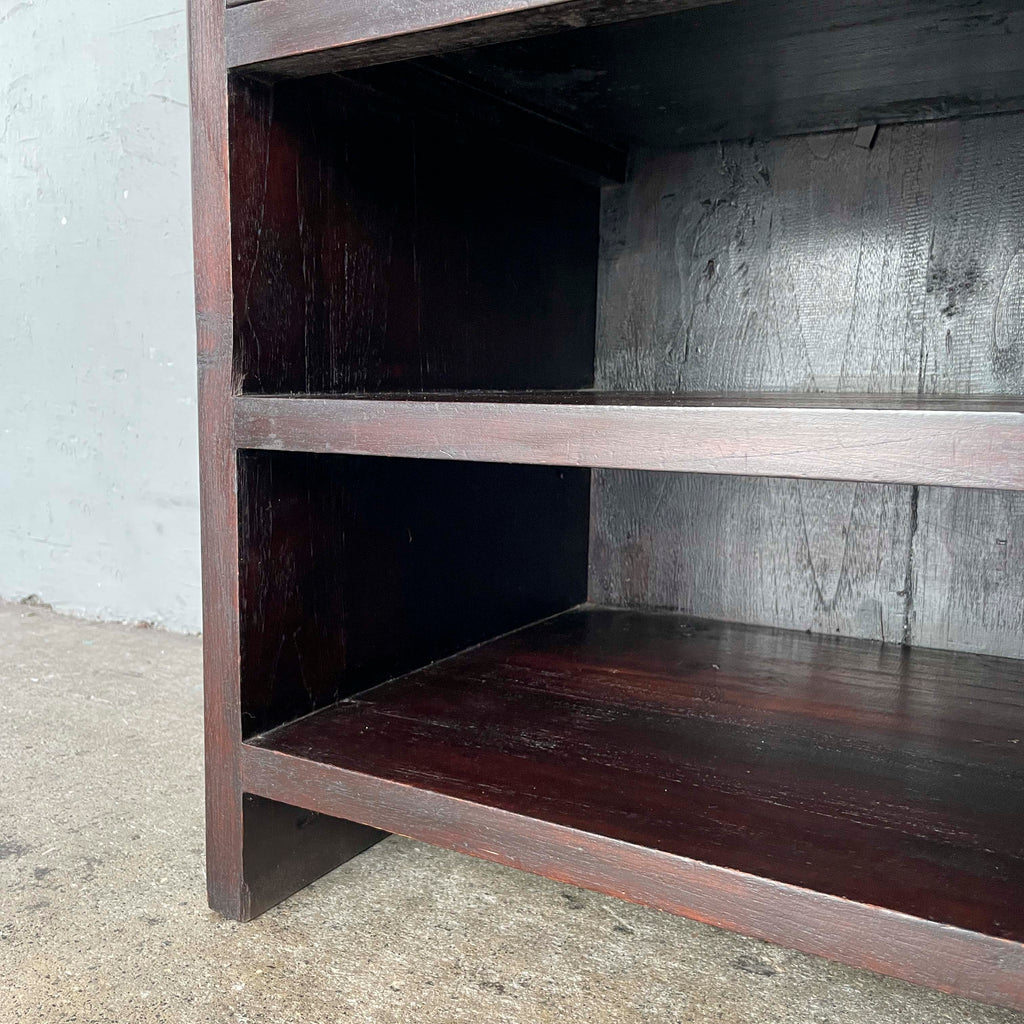 Solid Teak Dark Brown Side Table