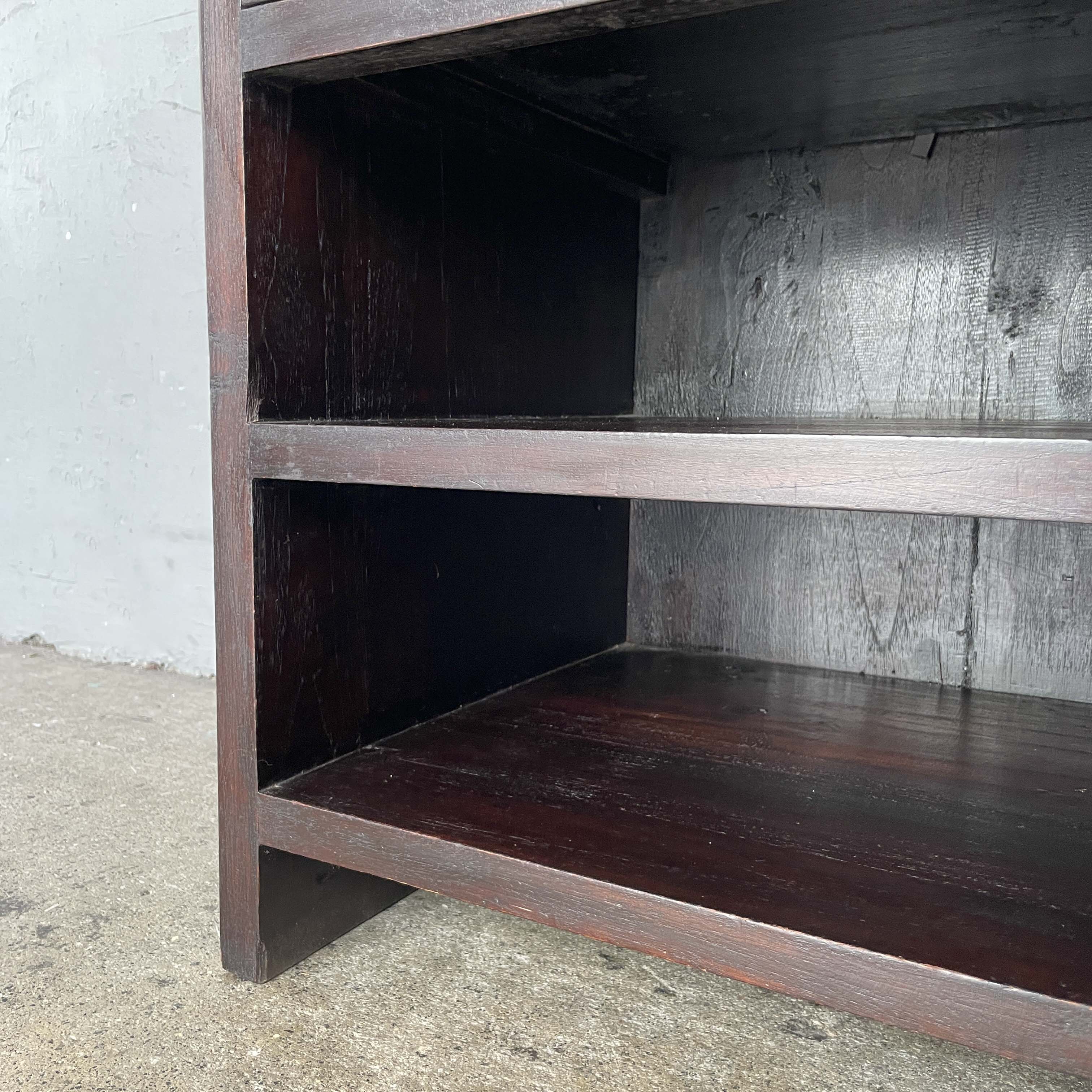 Solid Teak Dark Brown Side Table