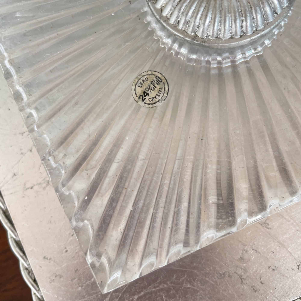Crystal "Candelabra" Table Lamp with Sequin Shade