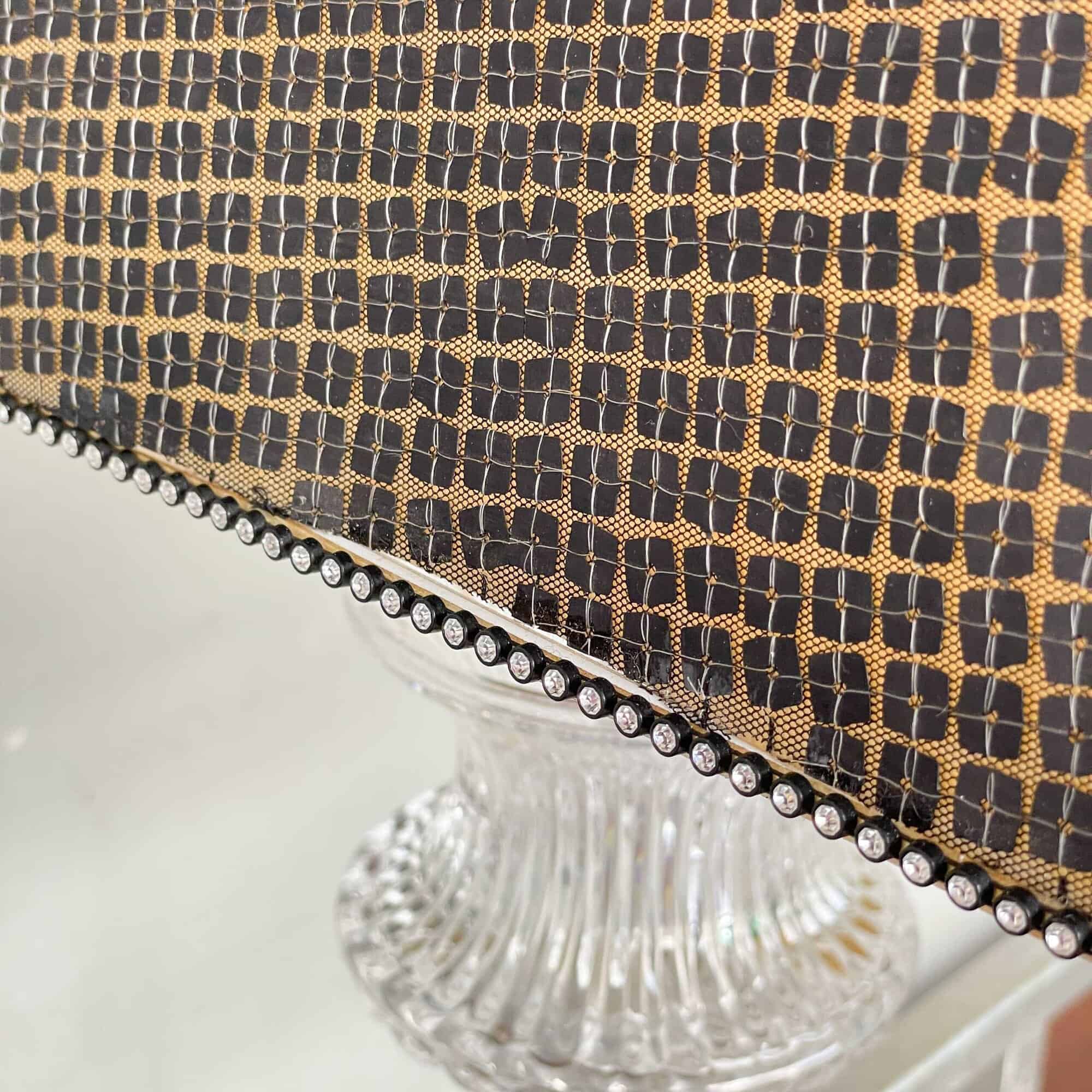 Crystal "Candelabra" Table Lamp with Sequin Shade
