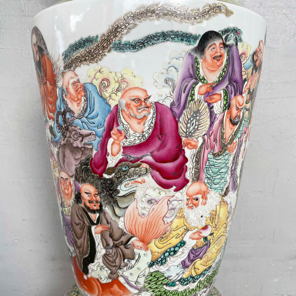 Chinese Porcelain Floor Vase with Base