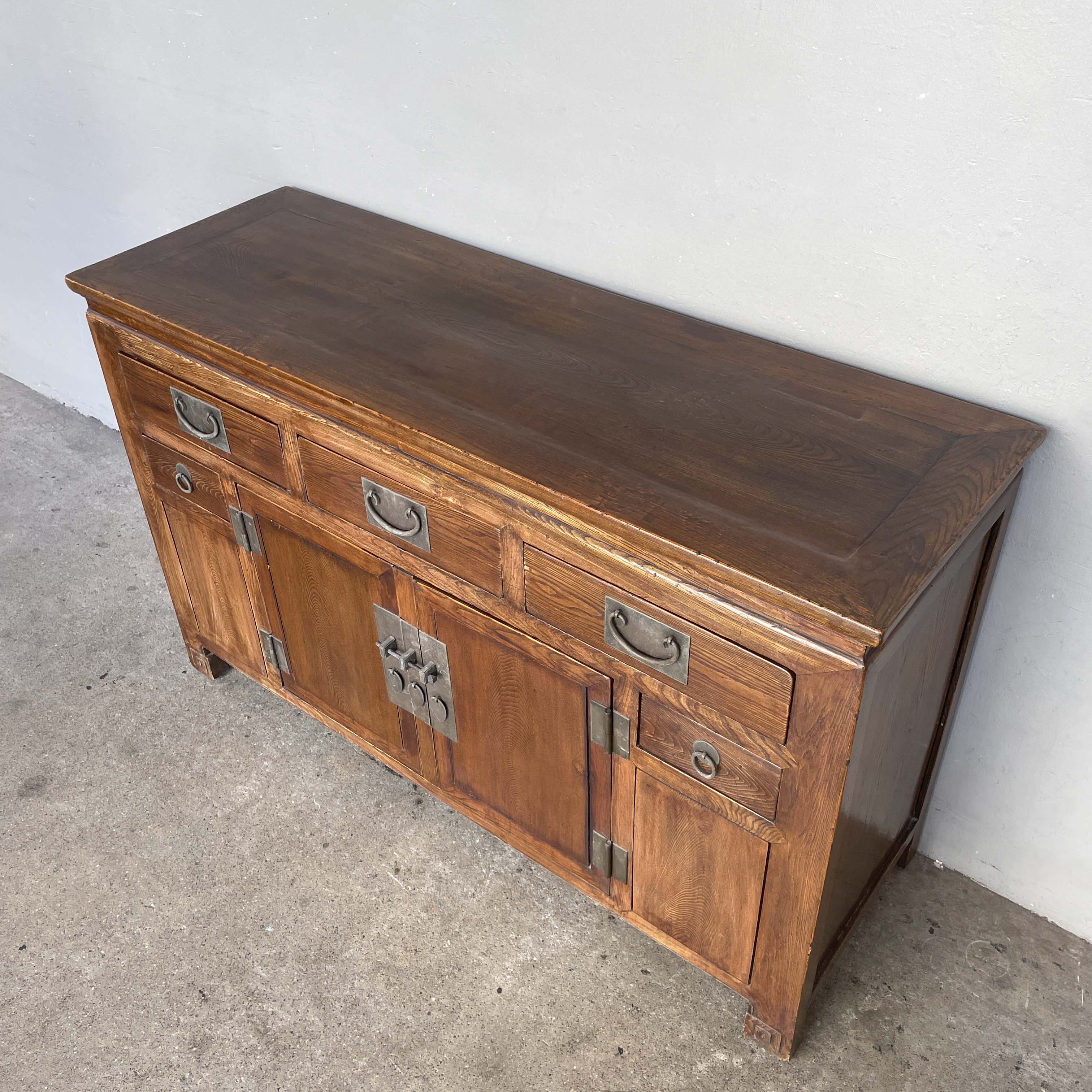 Chinese-Style Elm Sideboard