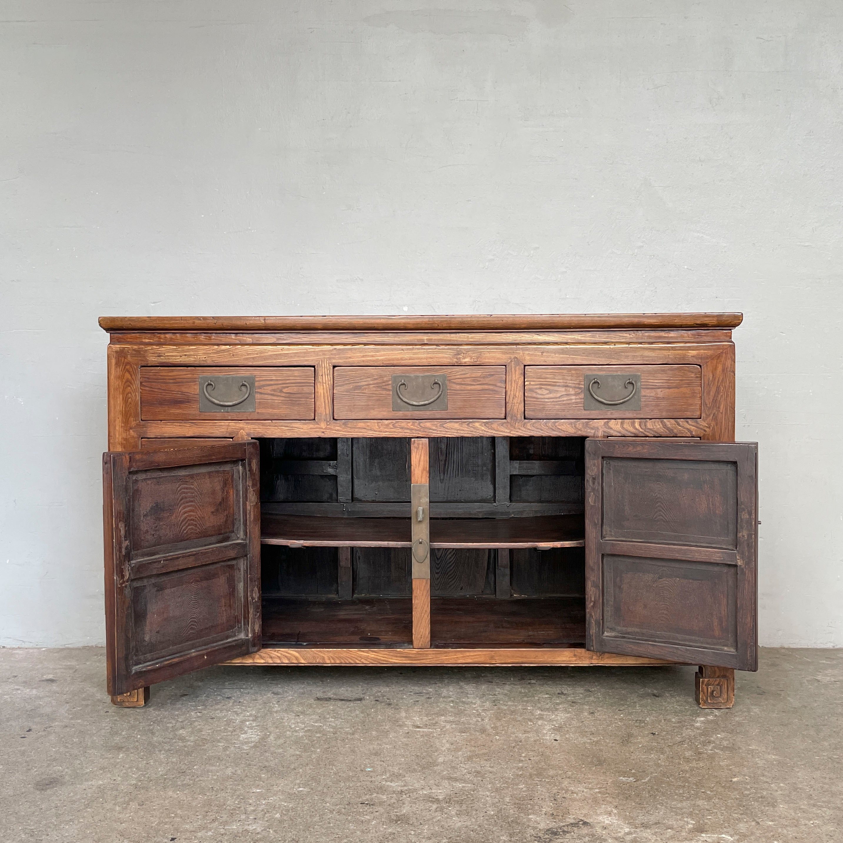 Chinese-Style Elm Sideboard