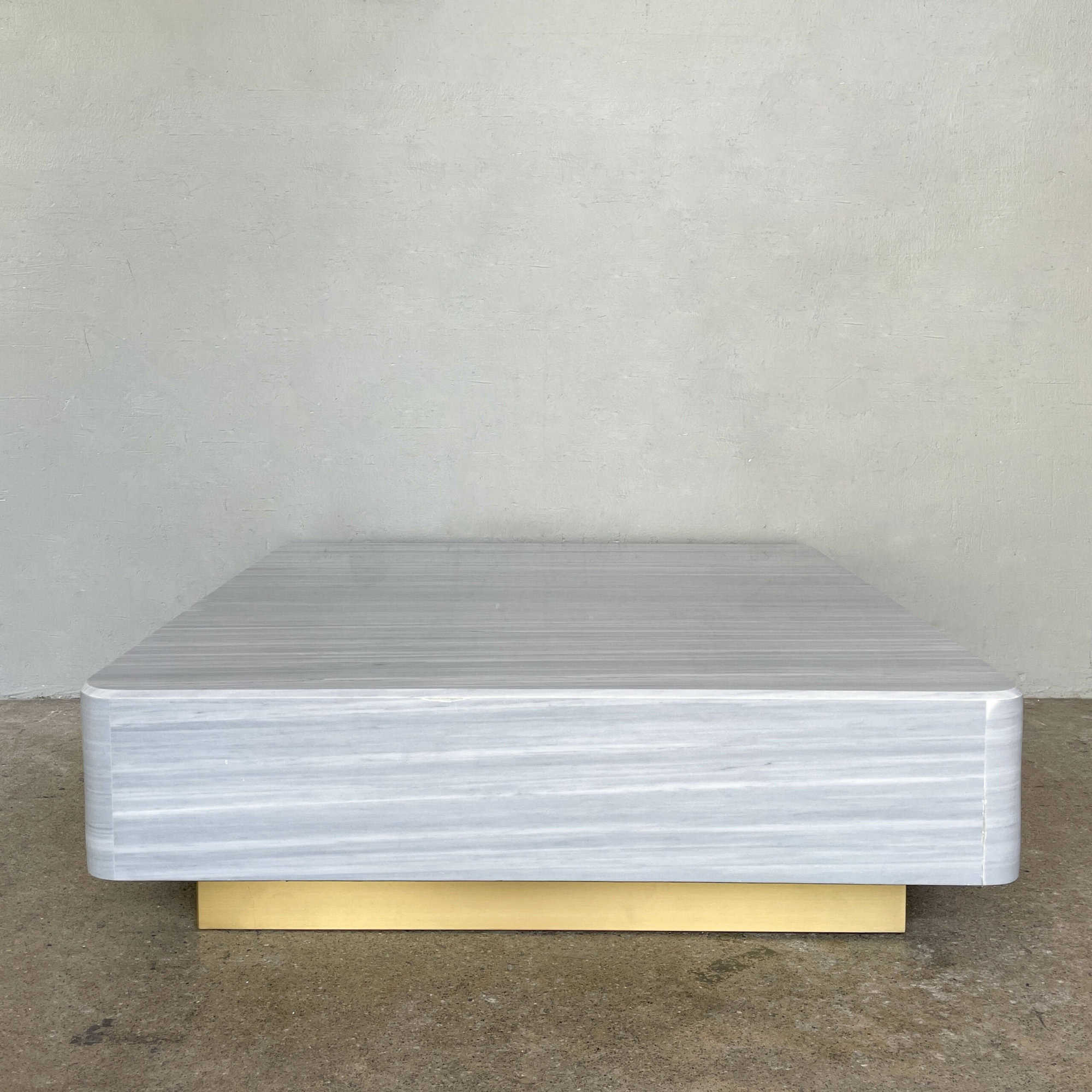 100cm x 100cm Square Grey Marble Coffee Table