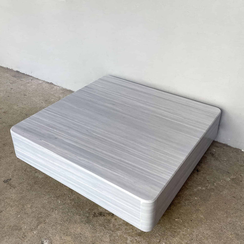 100cm x 100cm Square Grey Marble Coffee Table