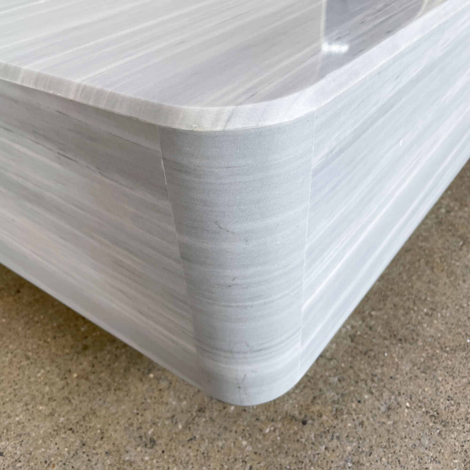 100cm x 100cm Square Grey Marble Coffee Table