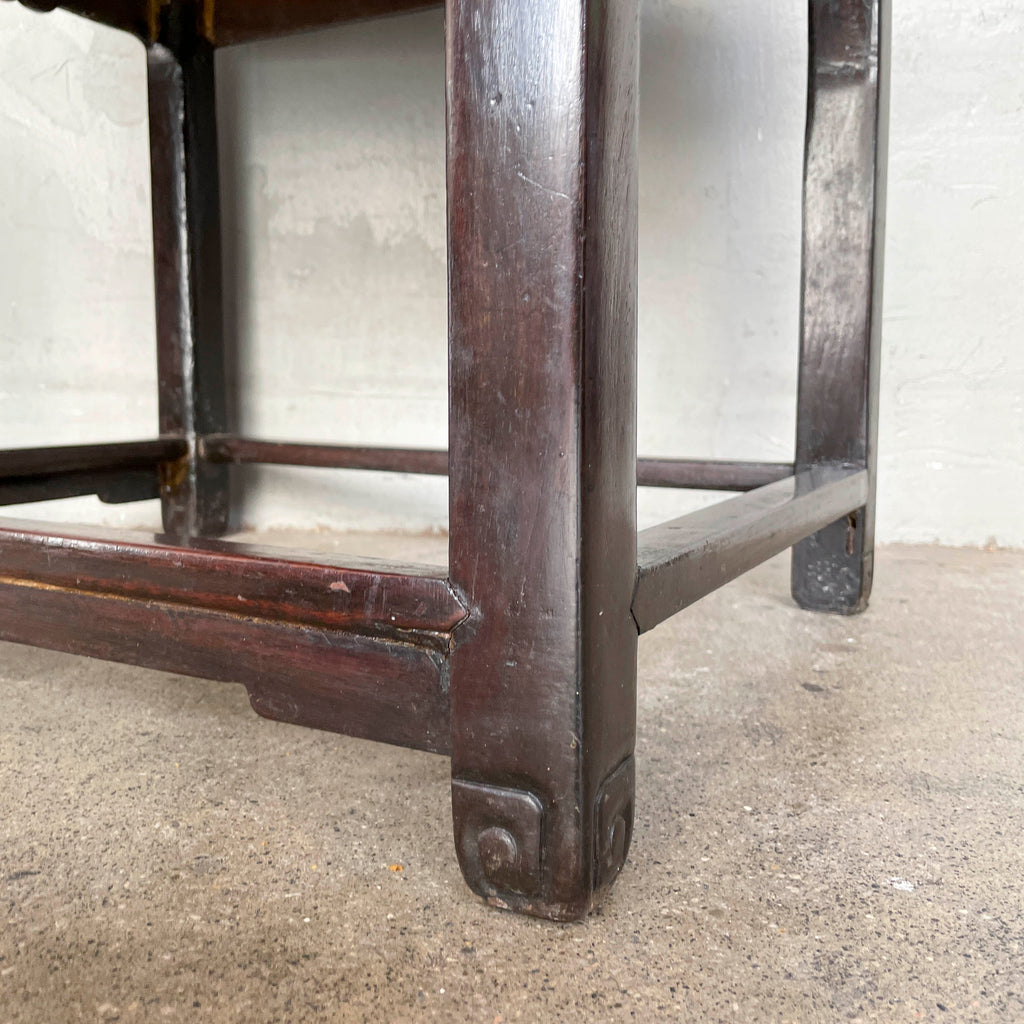 Chinese Blackwood Mother-of-Pearl Armchair Set