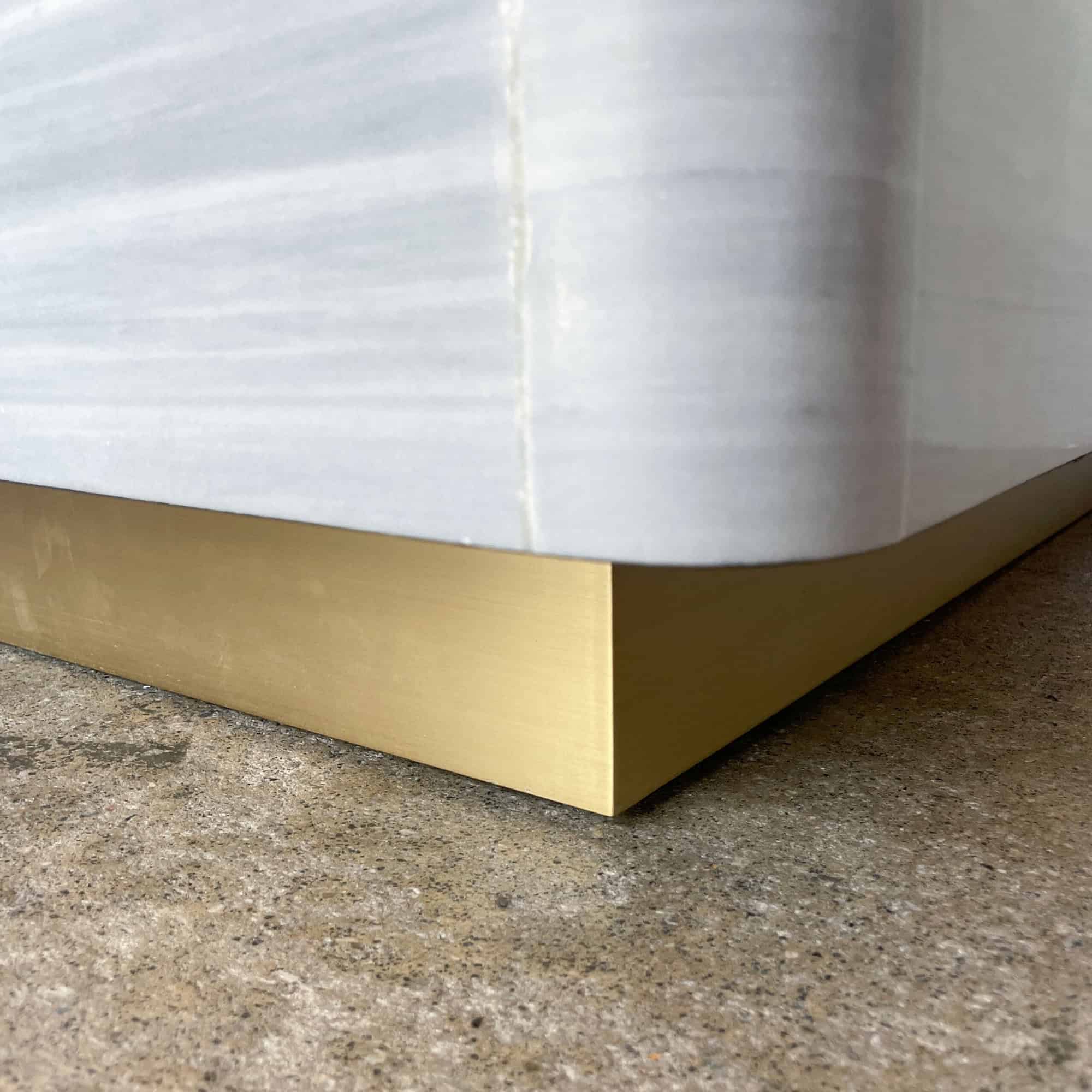 100cm x 100cm Square Grey Marble Coffee Table