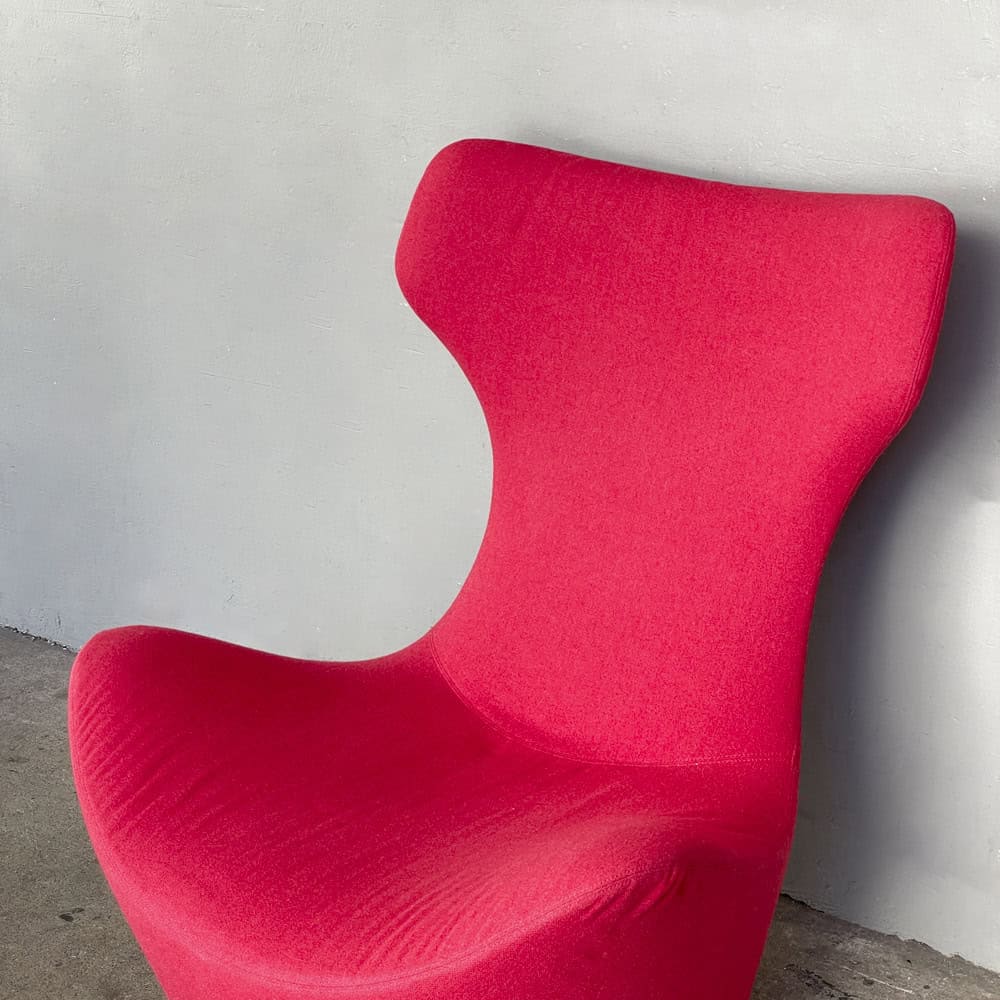B&B Grande Papilio Swivel Chair in Red
