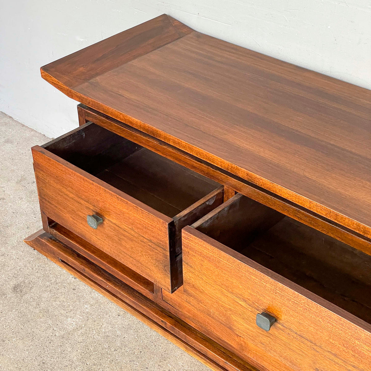 Refurbished Tiered Wooden Console