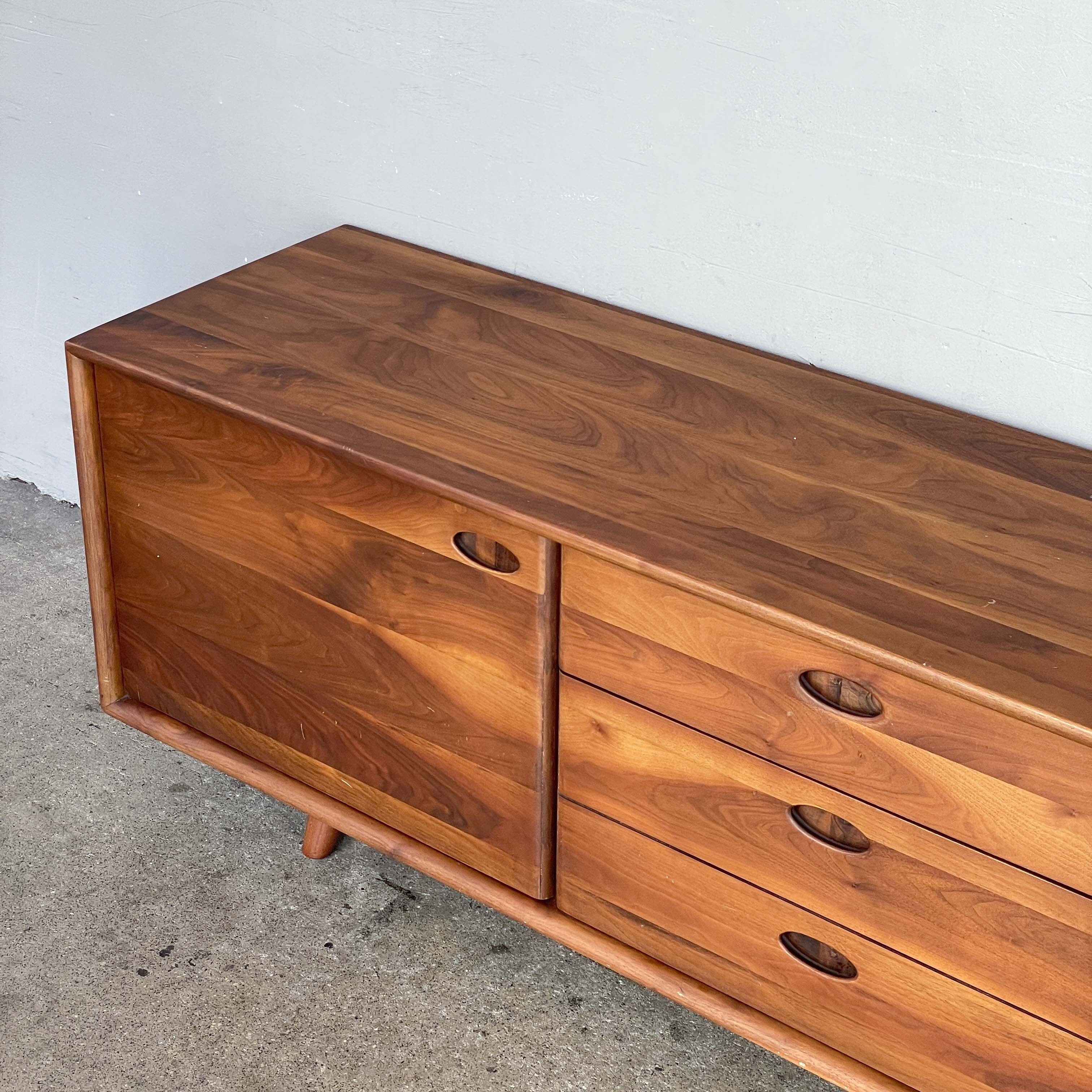 Low Walnut Console