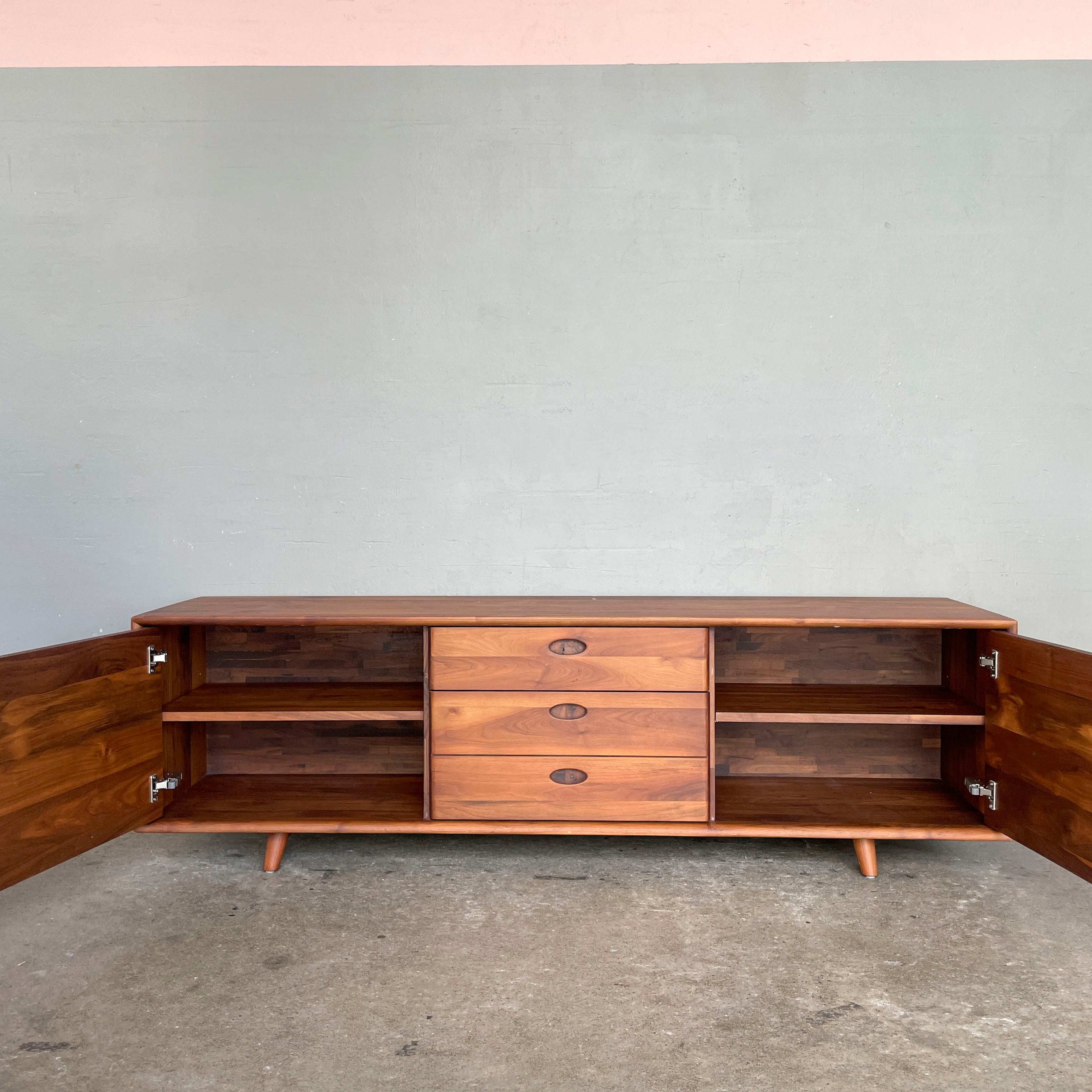 Low Walnut Console