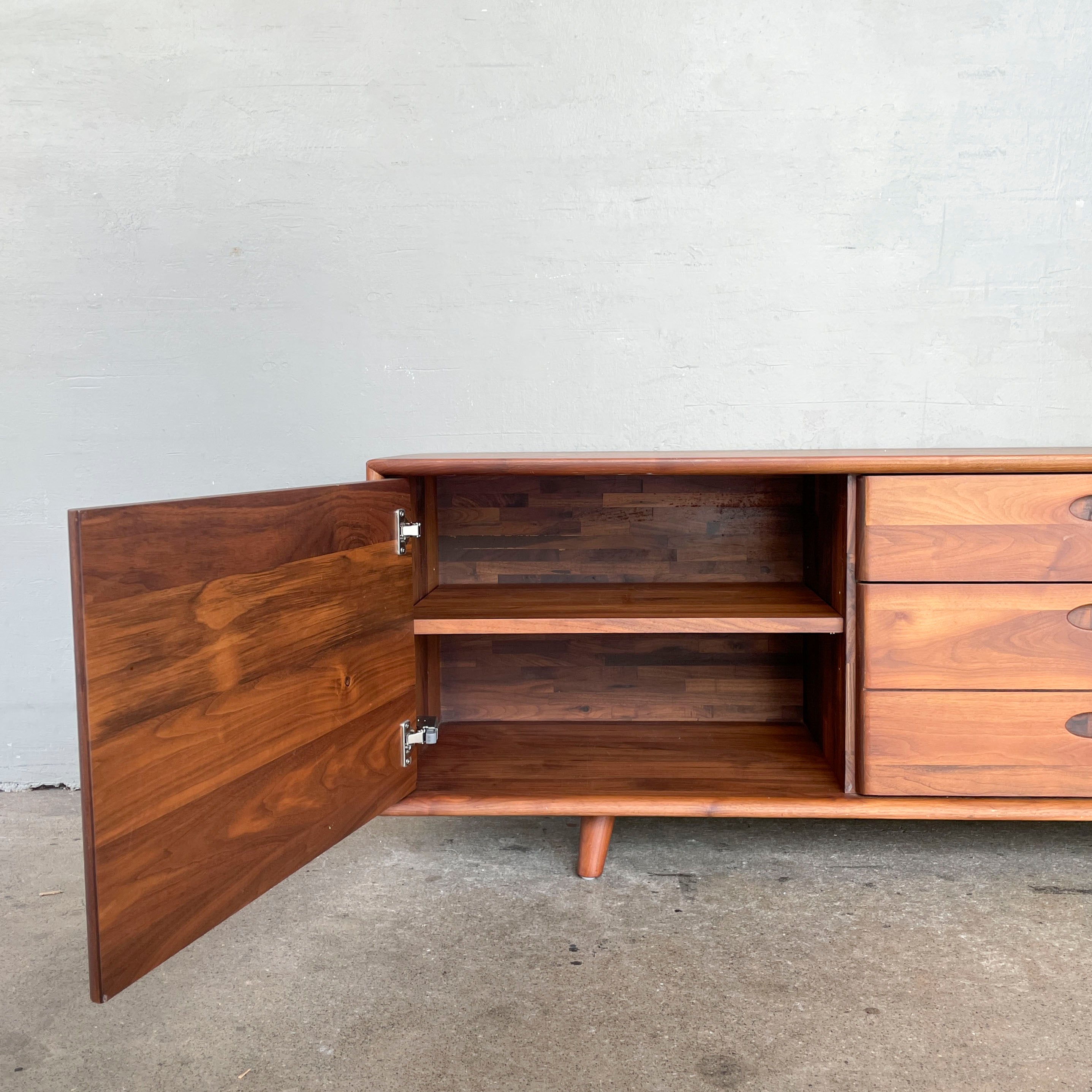 Low Walnut Console