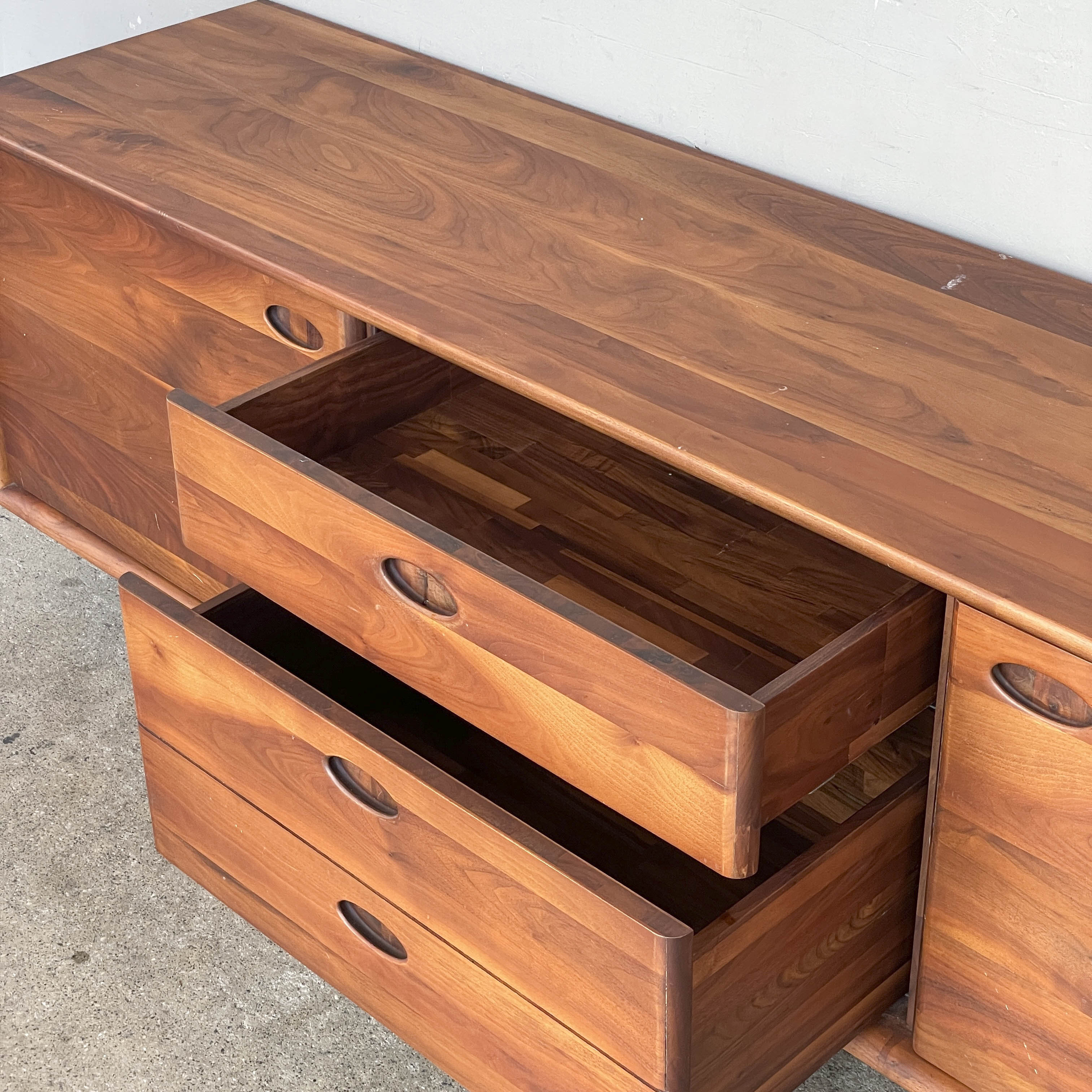 Low Walnut Console
