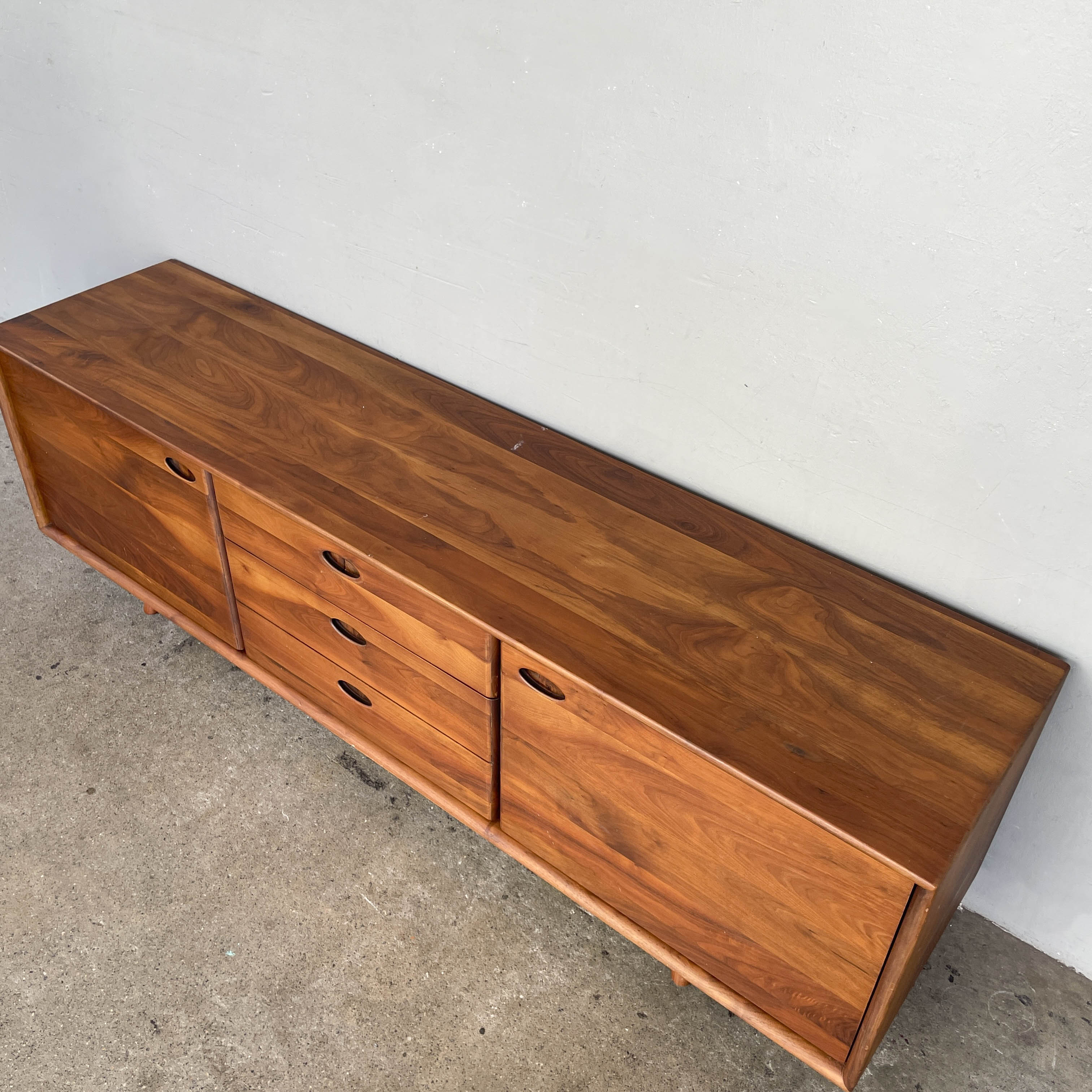 Low Walnut Console