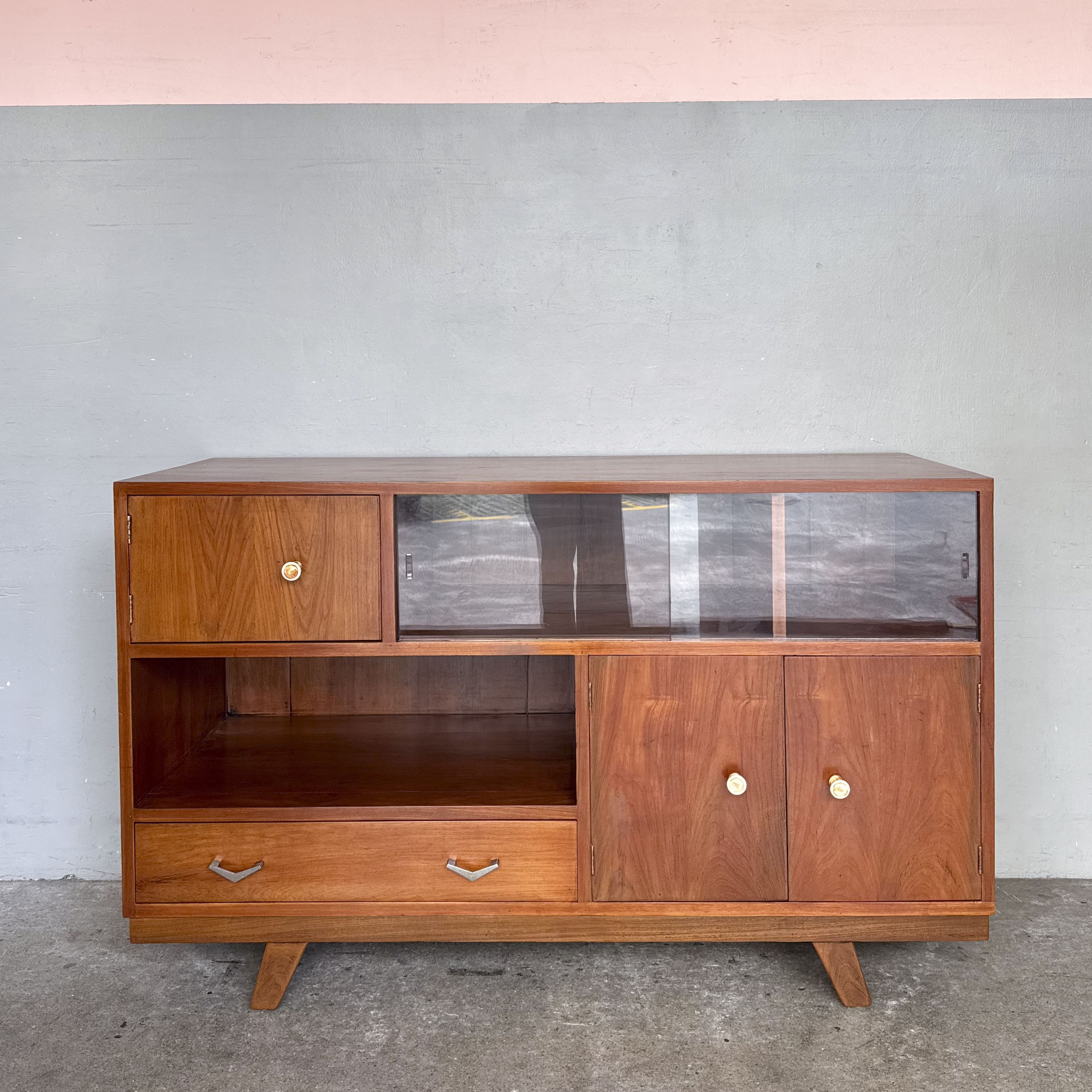 Refurbished Vintage Display-Storage Sideboard