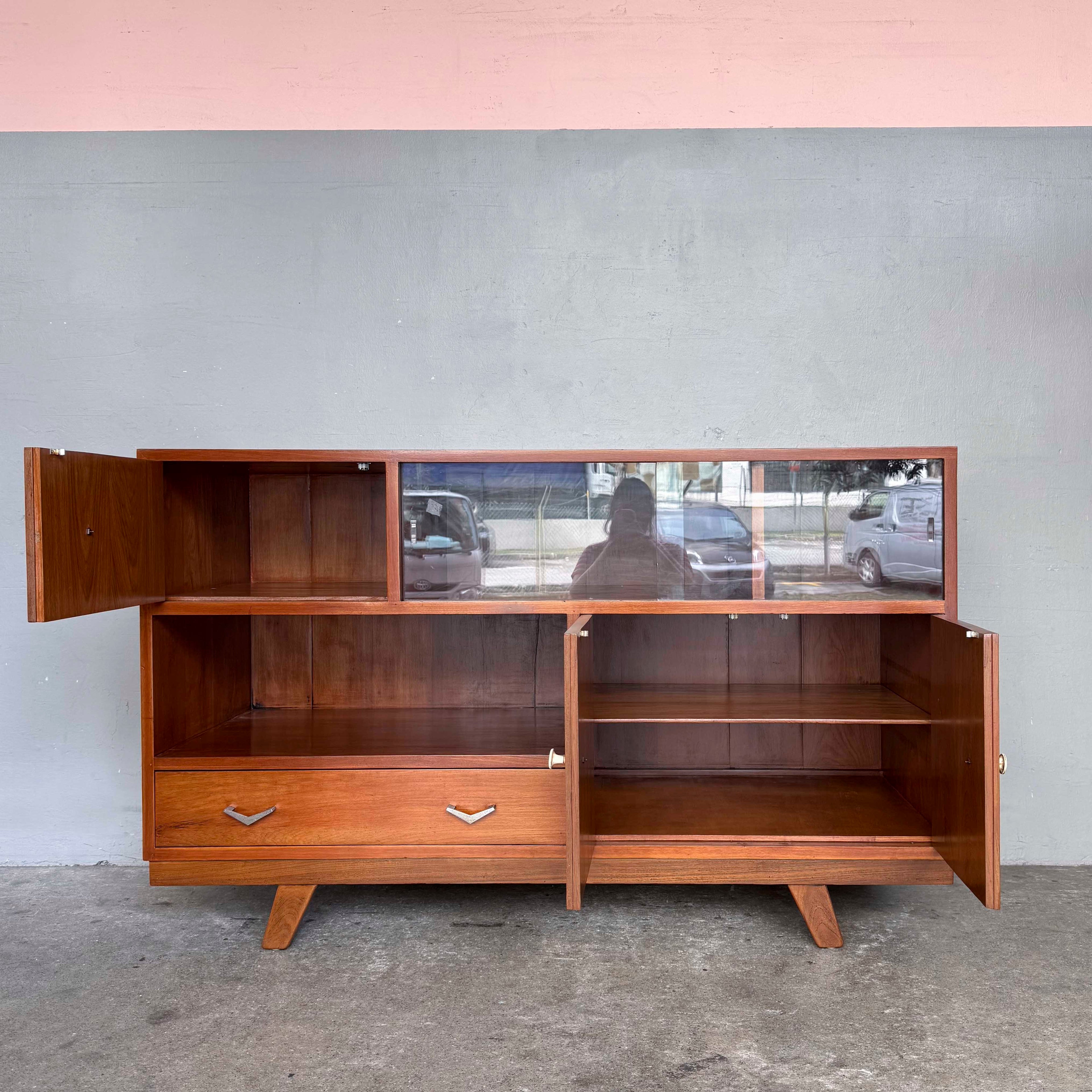 Refurbished Vintage Display-Storage Sideboard