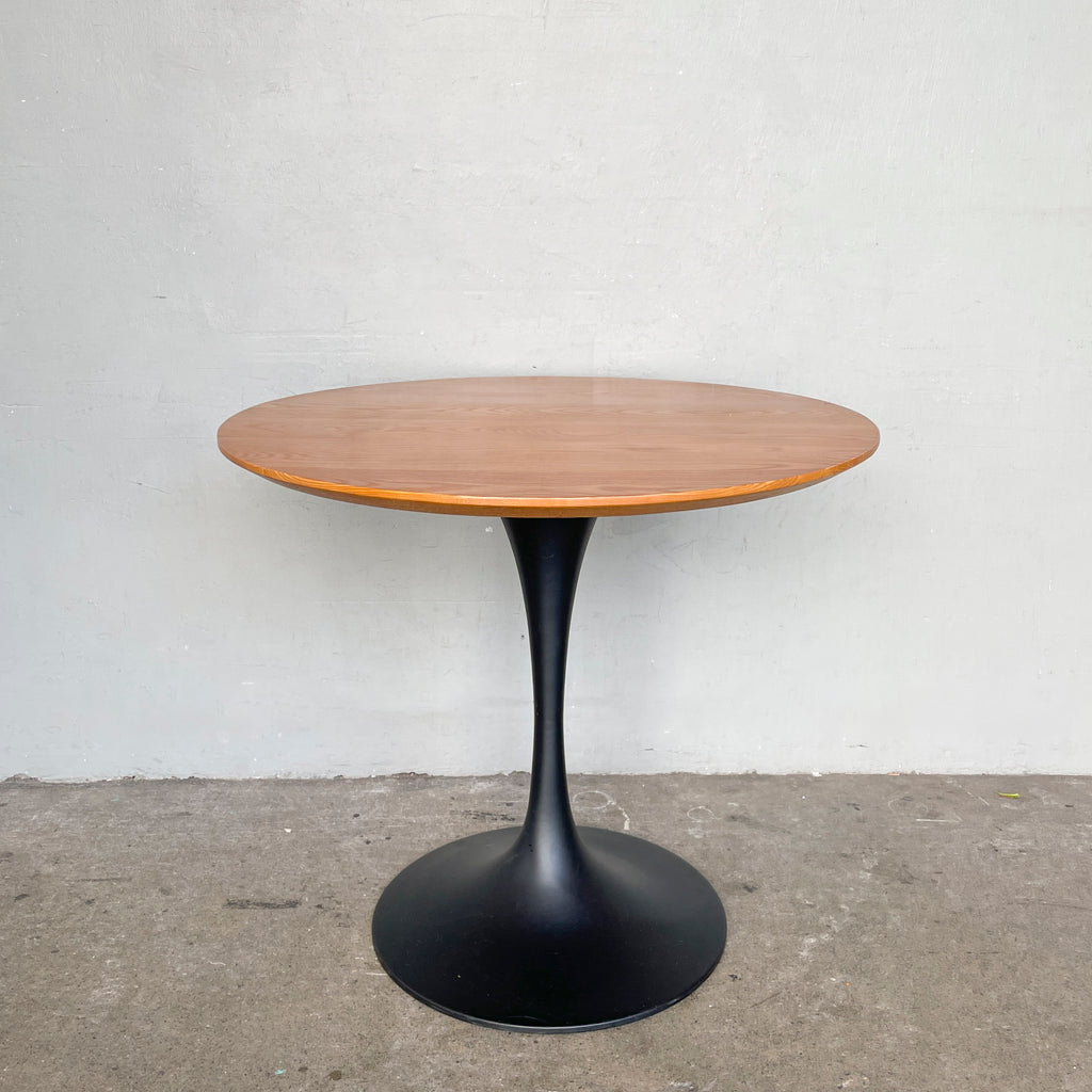 Round Wooden Tulip Table