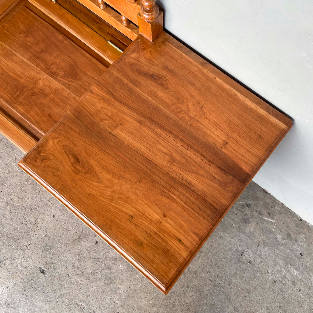 Refurbished Teak Entryway Storage Bench