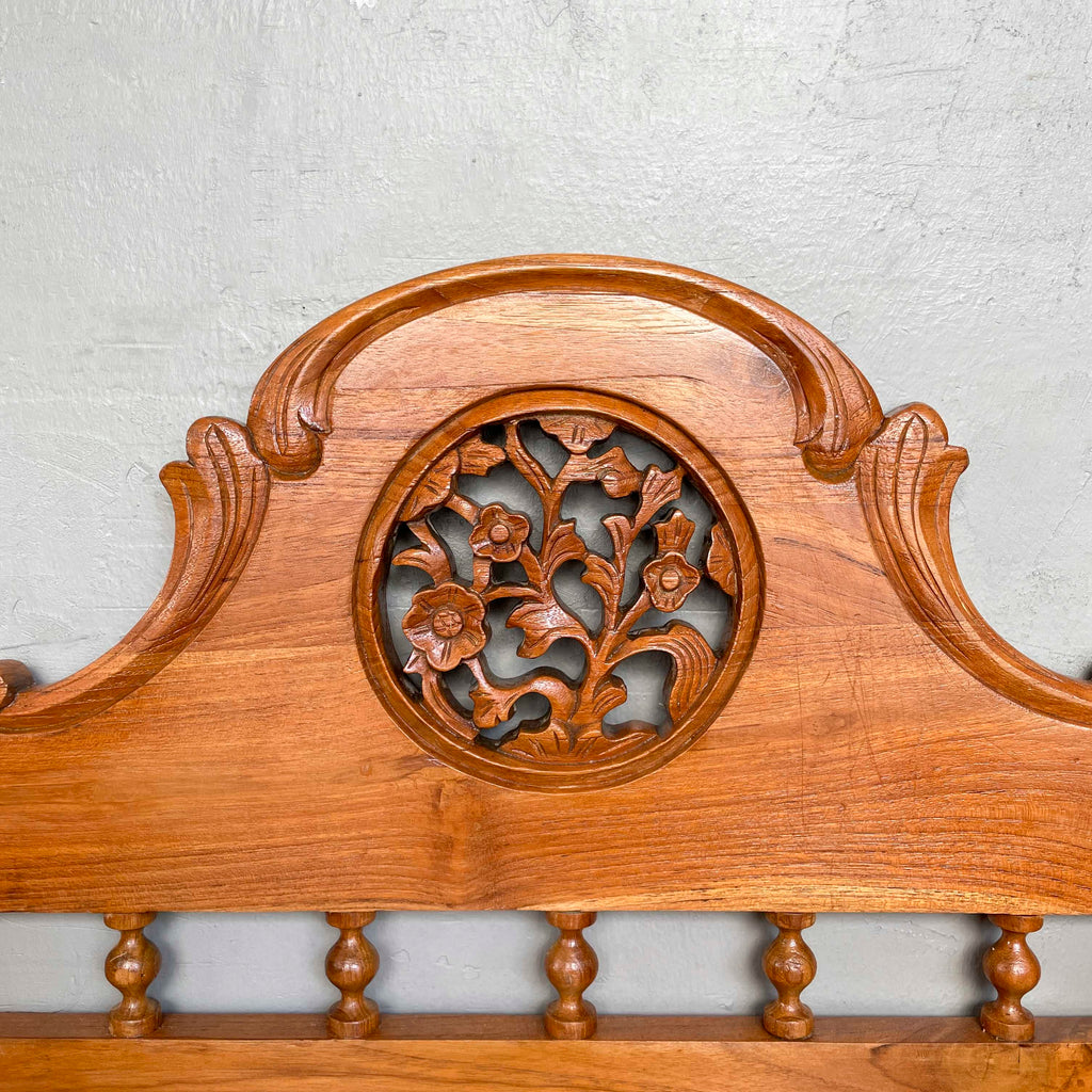 Refurbished Teak Entryway Storage Bench