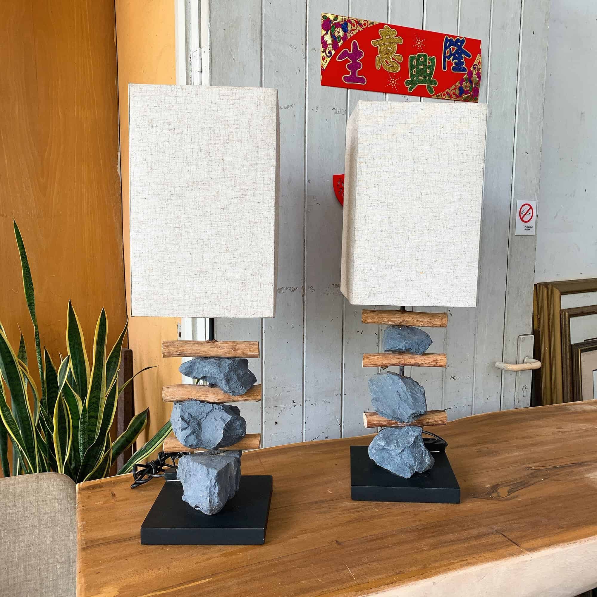 "Rocks and Sticks" Table Lamp