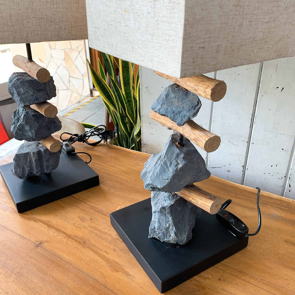 "Rocks and Sticks" Table Lamp