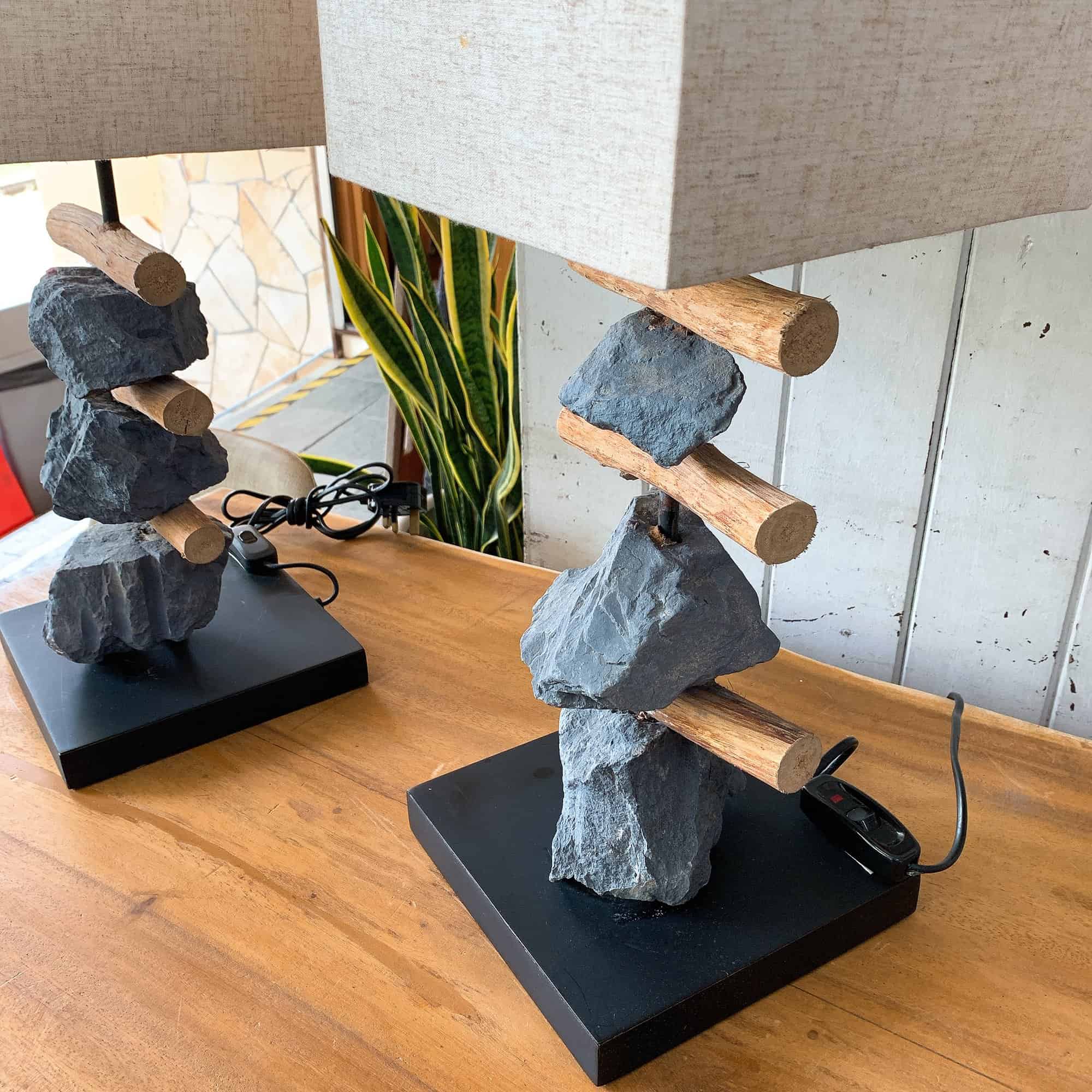 "Rocks and Sticks" Table Lamp