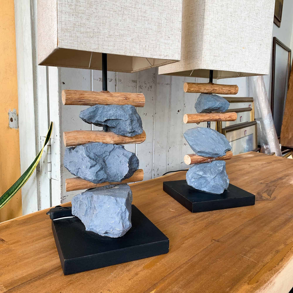"Rocks and Sticks" Table Lamp