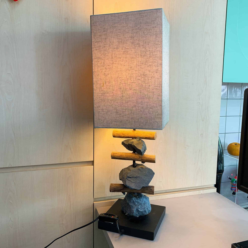 "Rocks and Sticks" Table Lamp