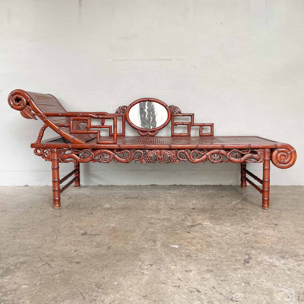 Chinese Wooden (Bamboo) Reclining Lounger 中式斜躺贵妃椅