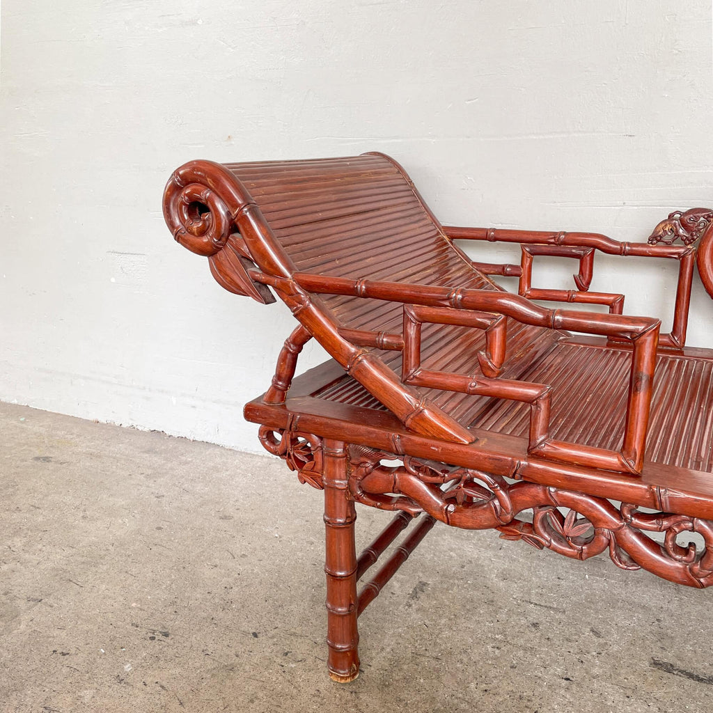 Chinese Wooden (Bamboo) Reclining Lounger 中式斜躺贵妃椅