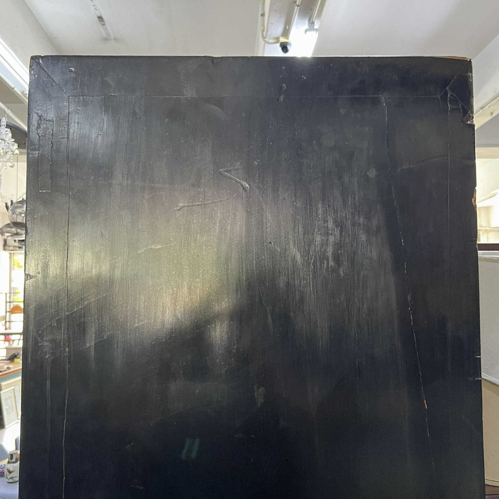 Black Wedding Cabinet with Red Doors