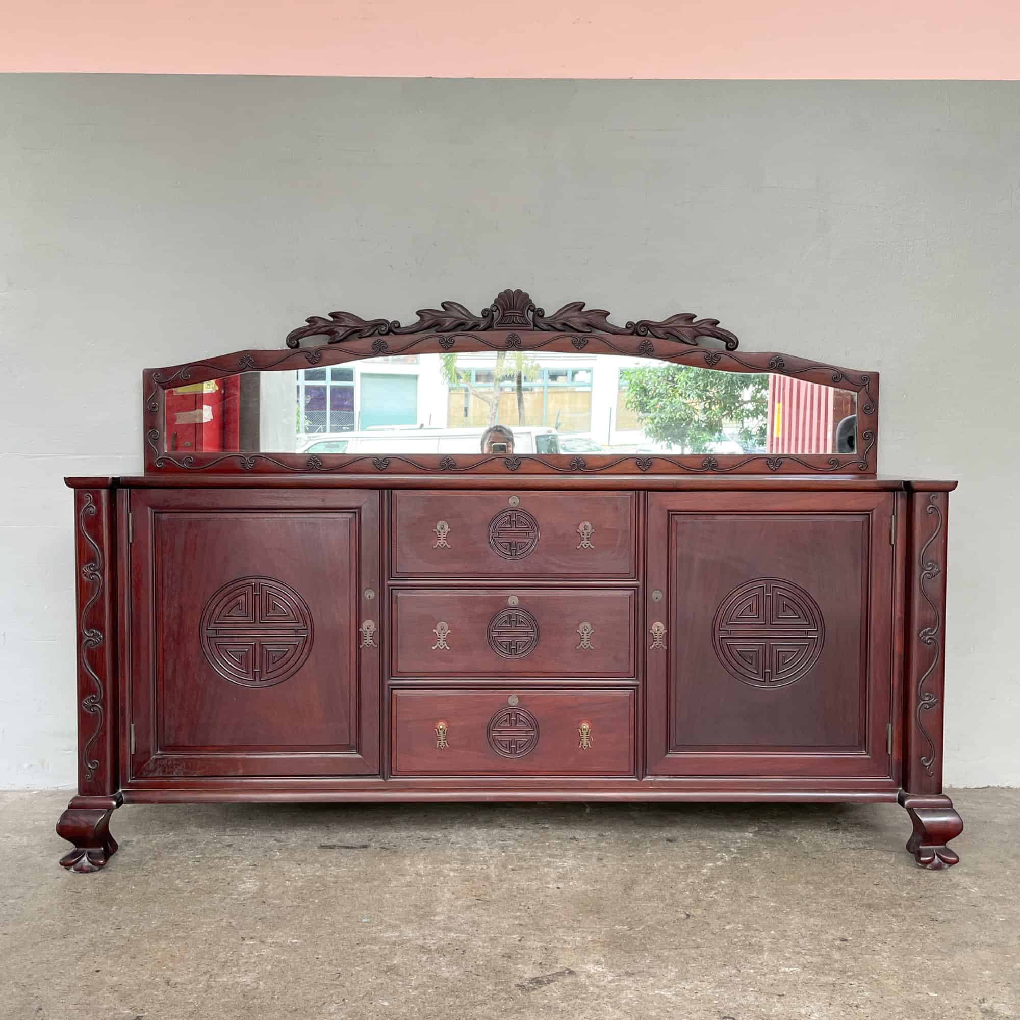 Rosewood Sideboard with Mirror