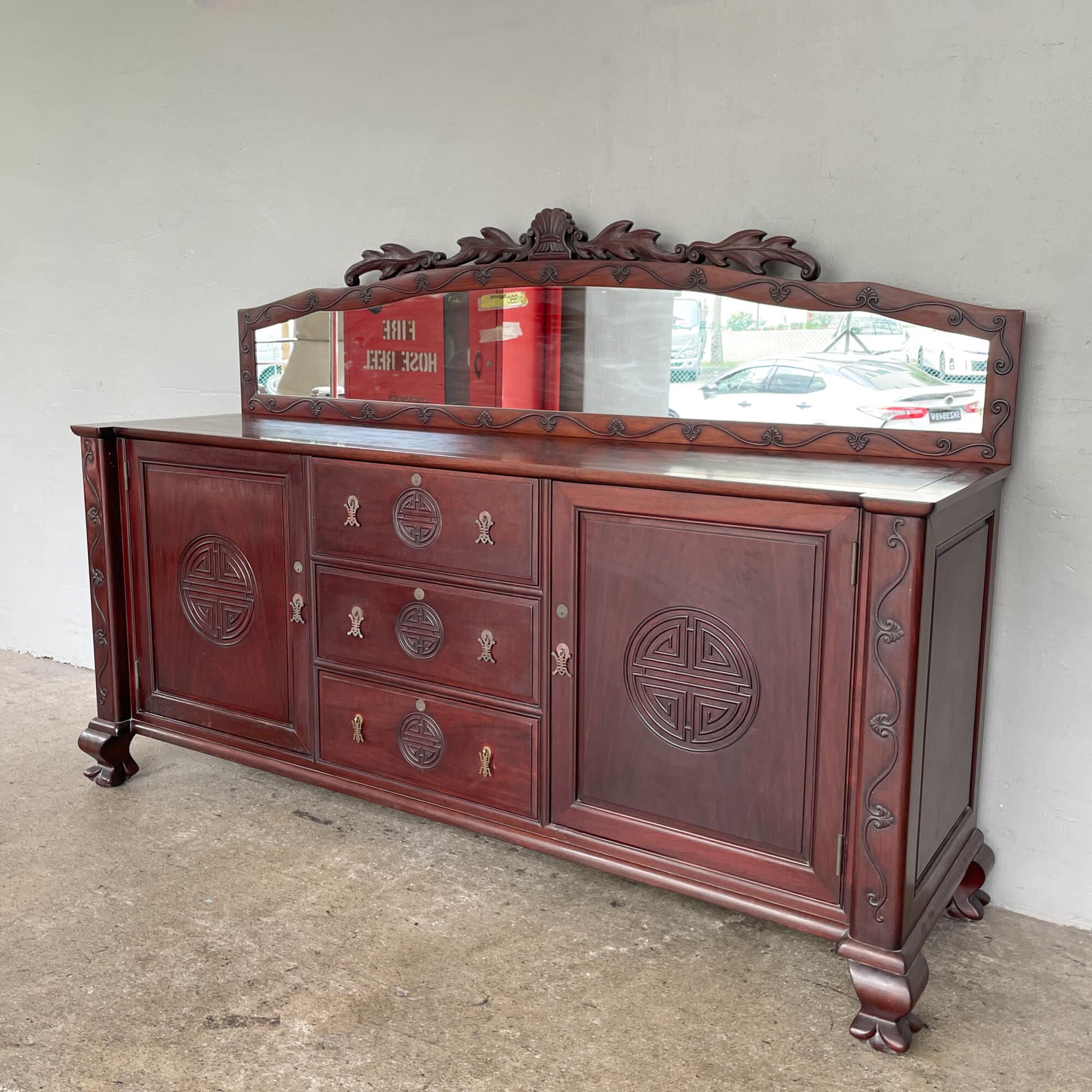 Rosewood Sideboard with Mirror