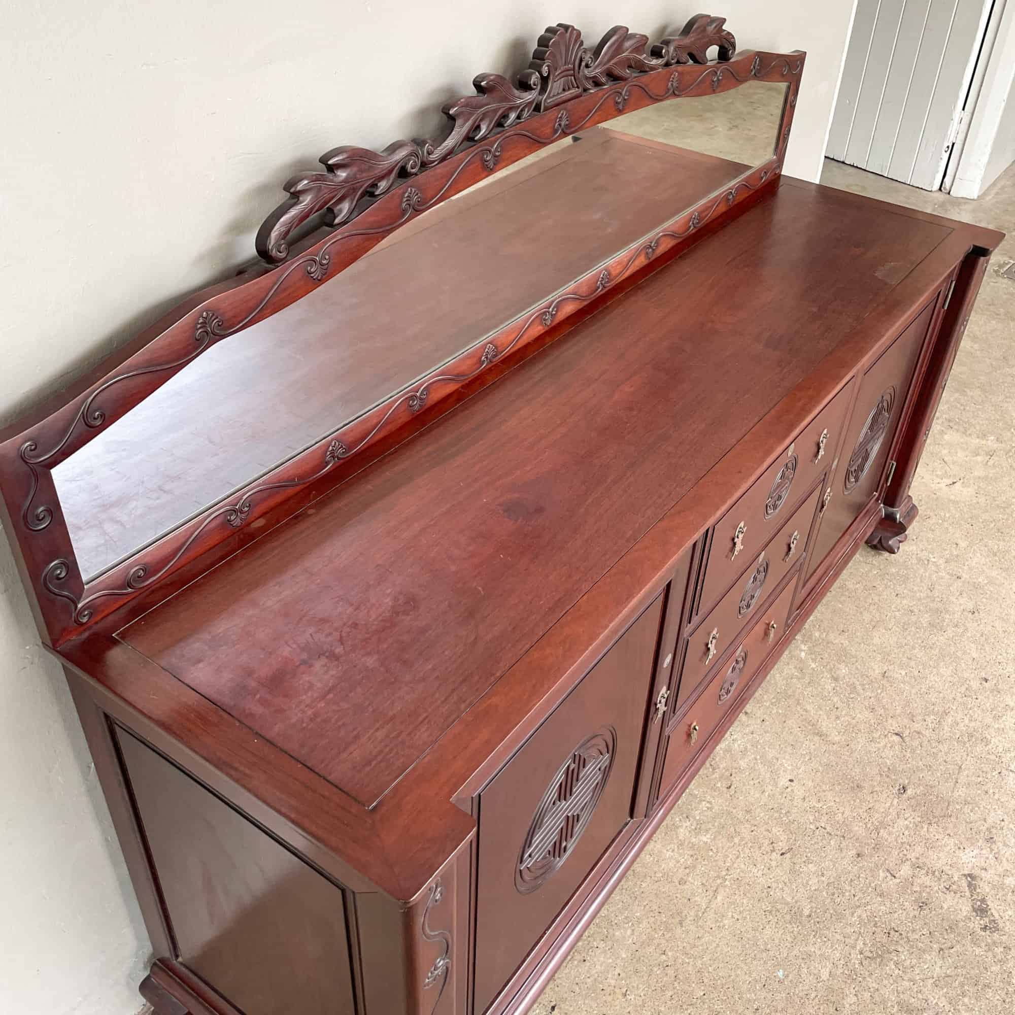 Rosewood Sideboard with Mirror