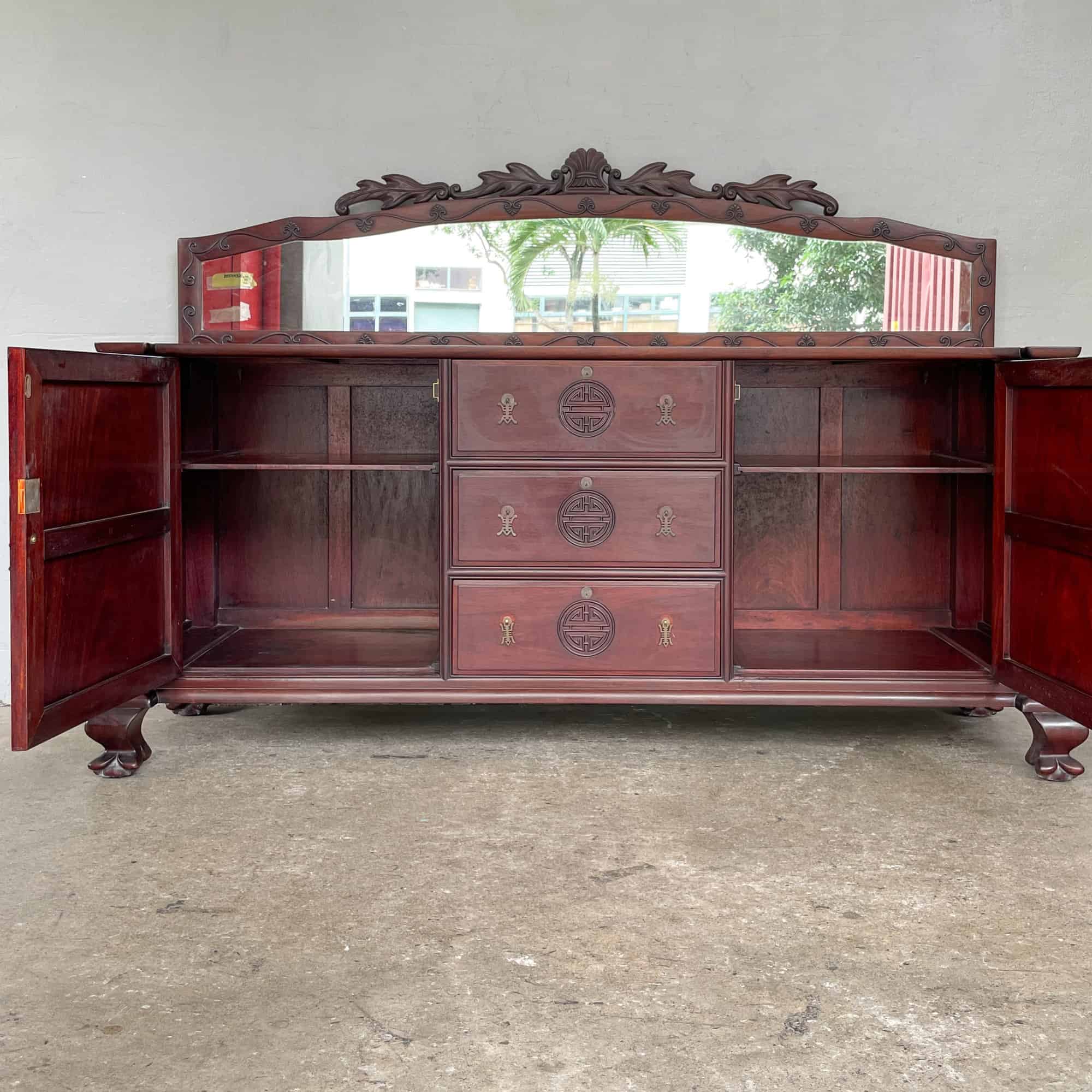 Rosewood Sideboard with Mirror
