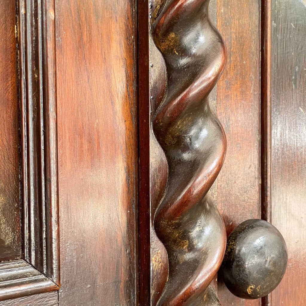 Antique Jacobean Sideboard with Barley Twist