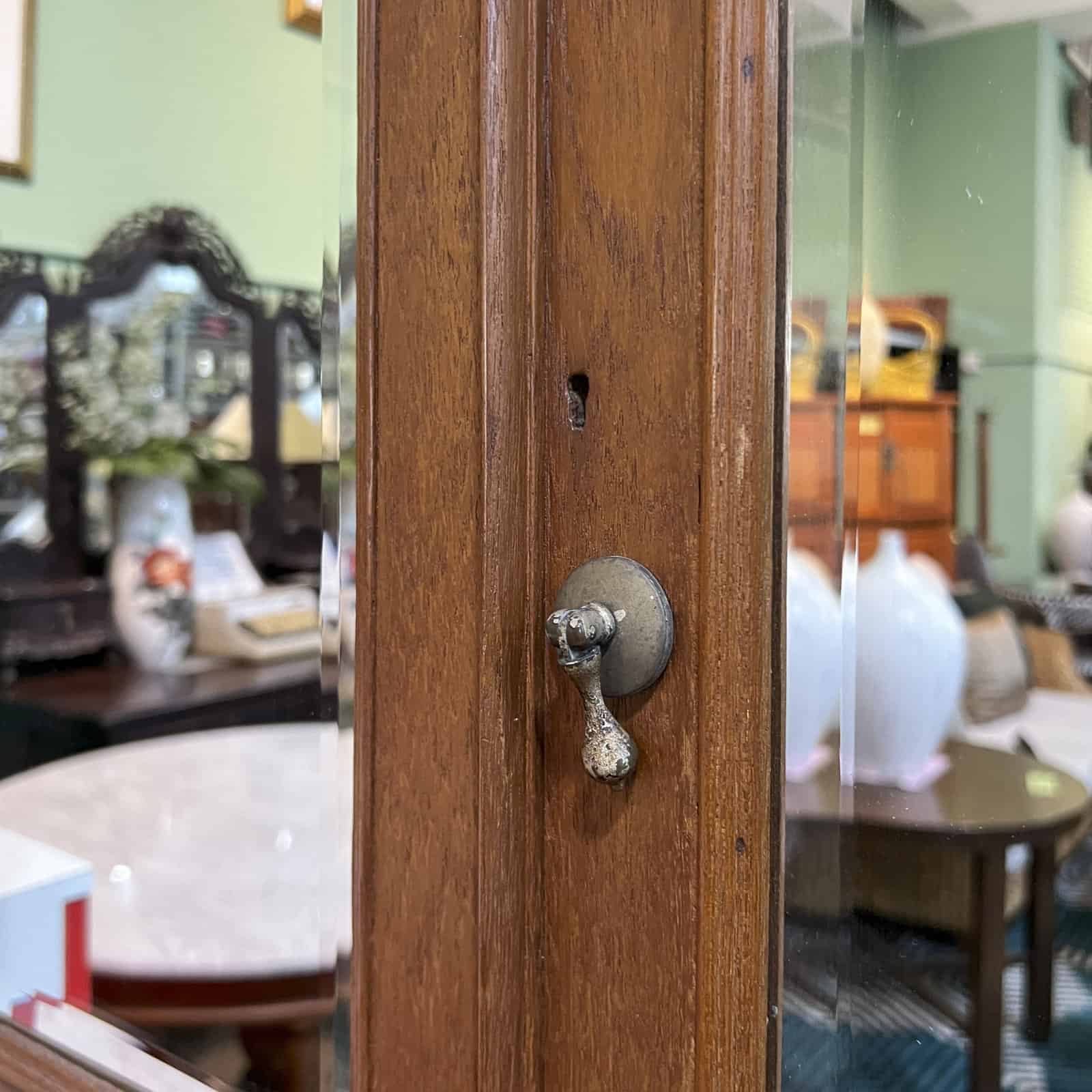 2 Tier Colonial Cabinet with Mirrored Doors