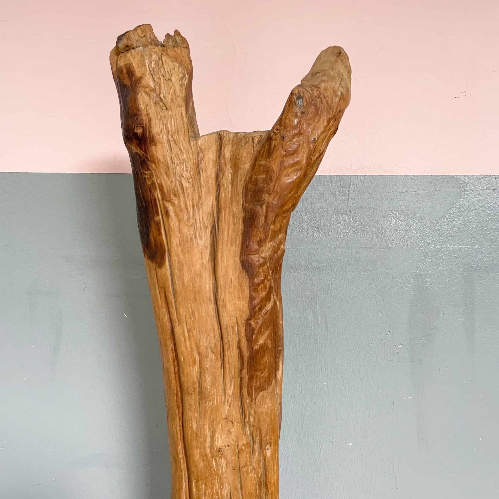 Teak "Totem" Tall Sculpture
