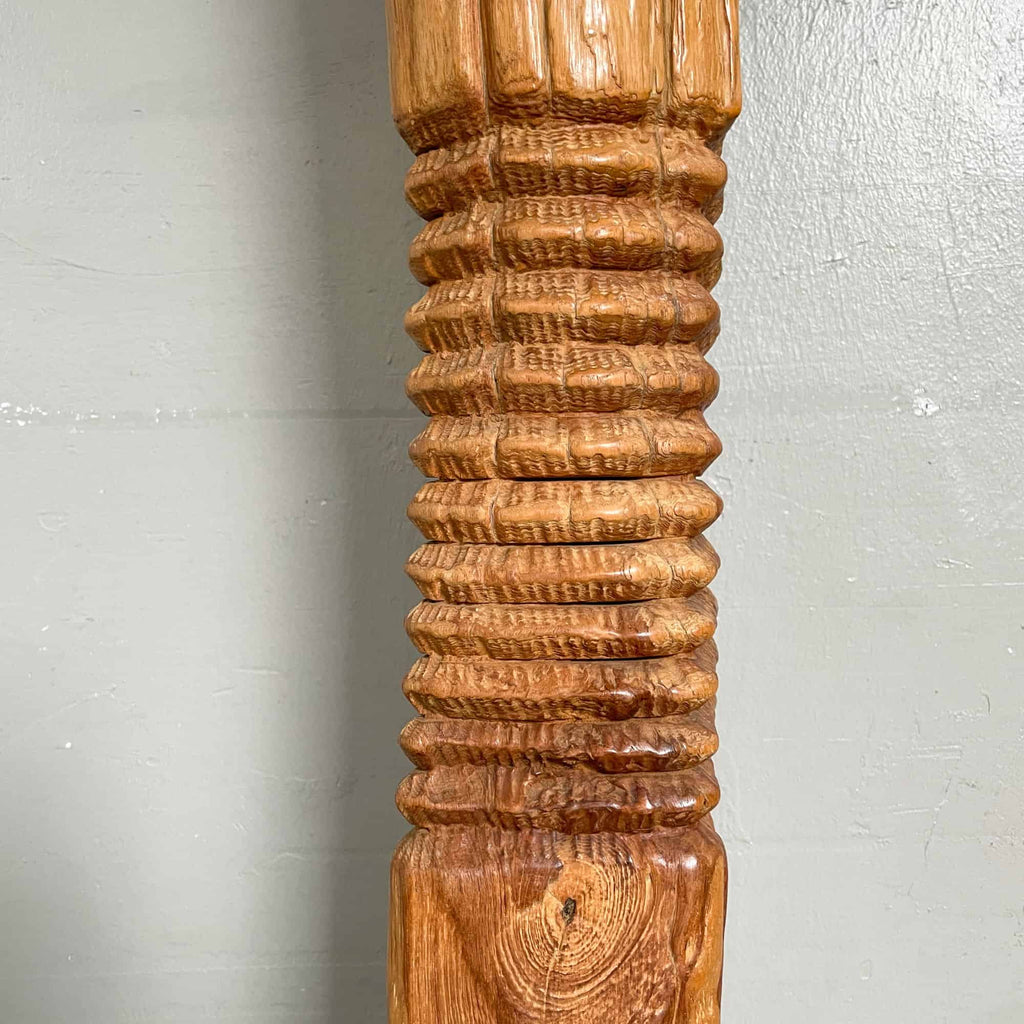 Teak "Totem" Tall Sculpture