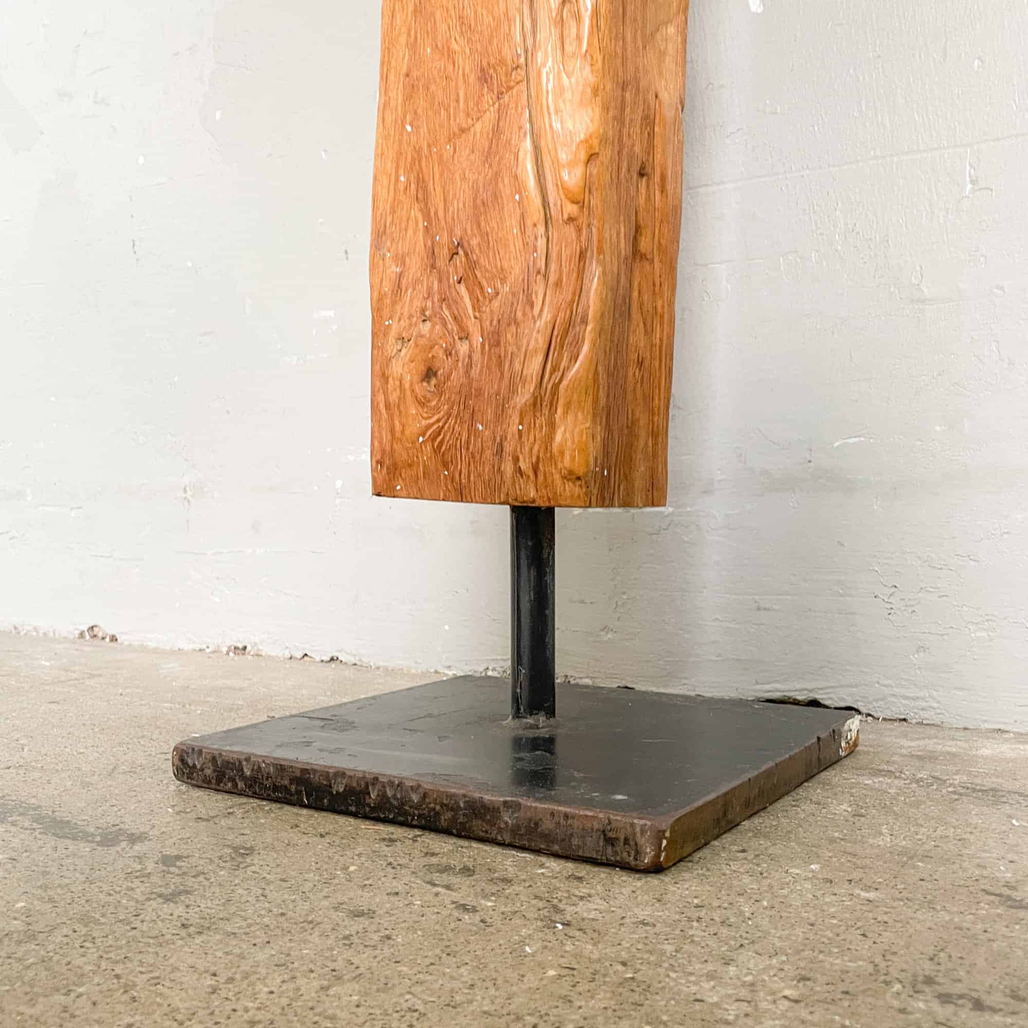Teak "Totem" Tall Sculpture