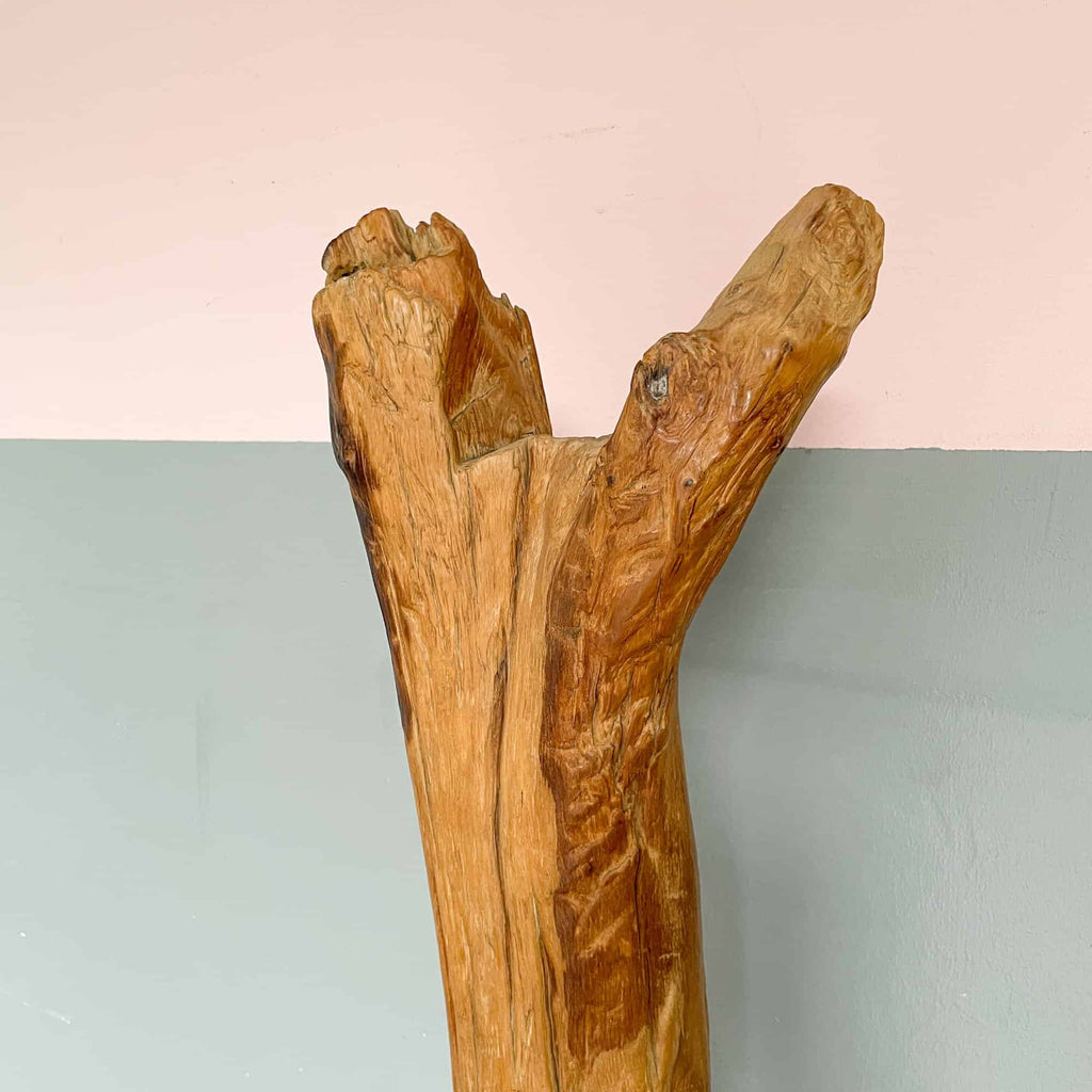 Teak "Totem" Tall Sculpture