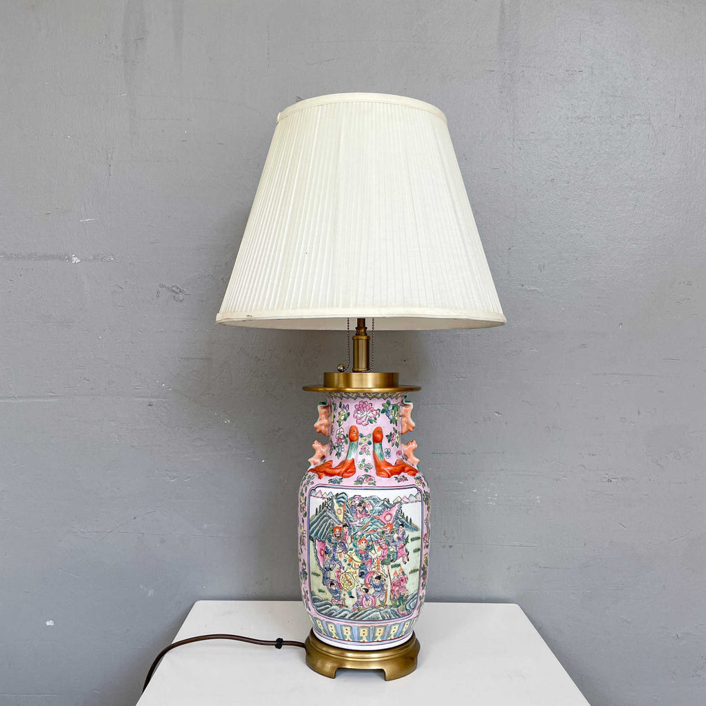 Famille Rose Oriental Table Lamp