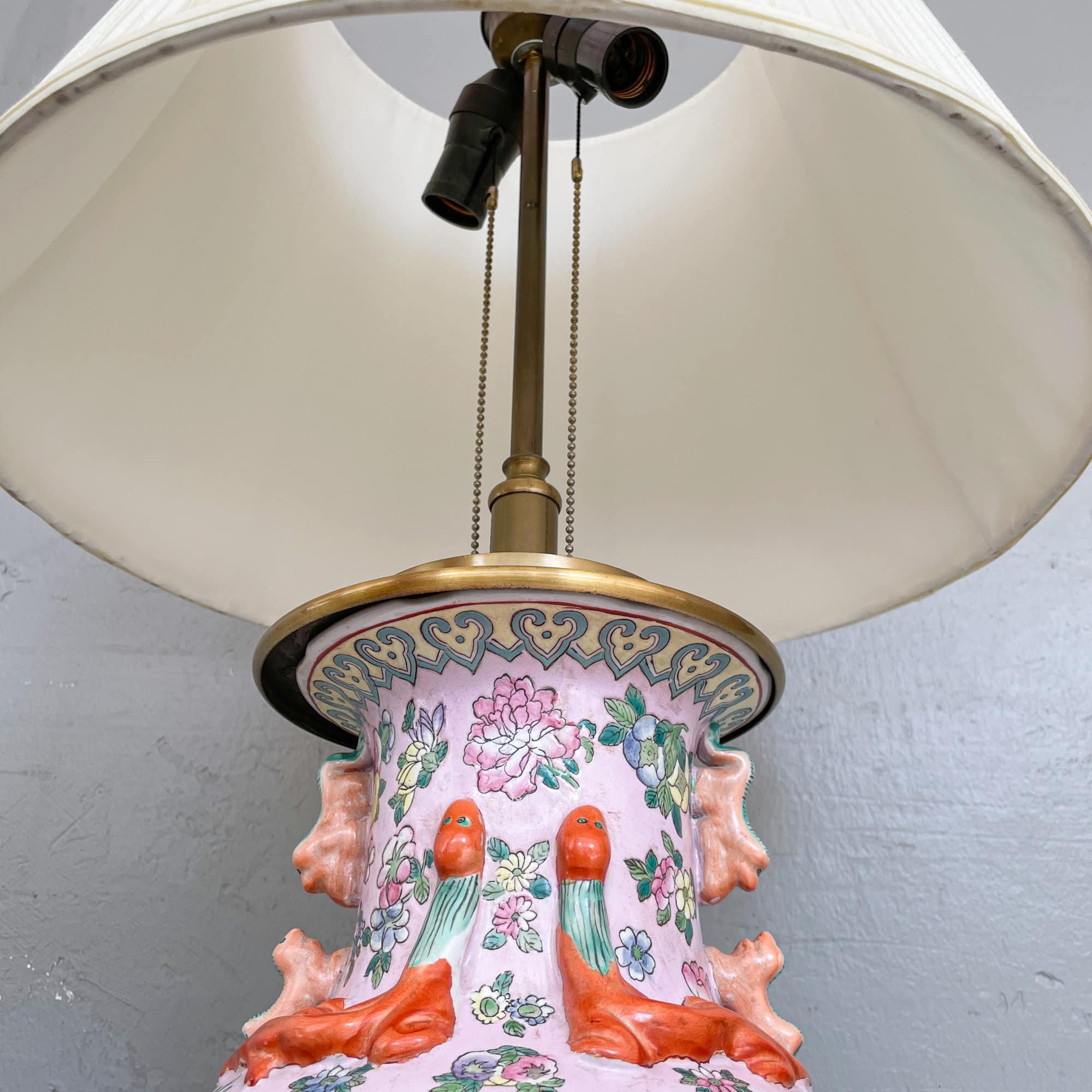 Famille Rose Oriental Table Lamp