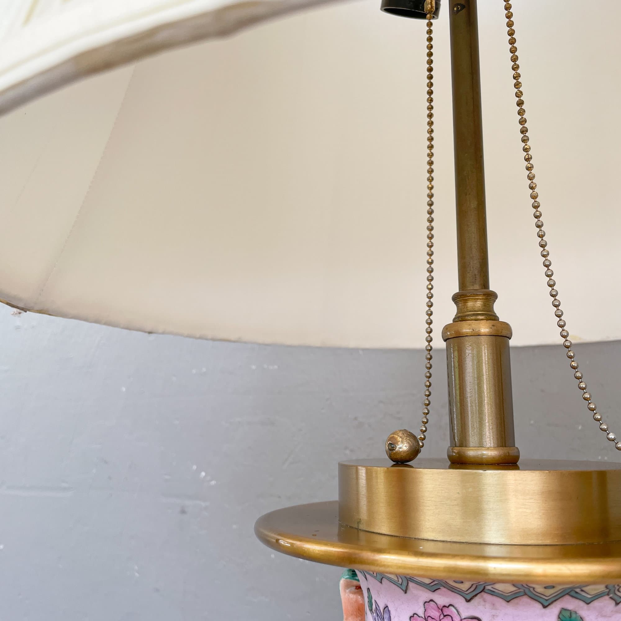 Famille Rose Oriental Table Lamp